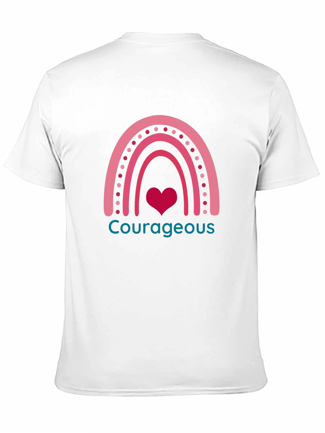 Courageous Heart Rainbow Graphic Tee