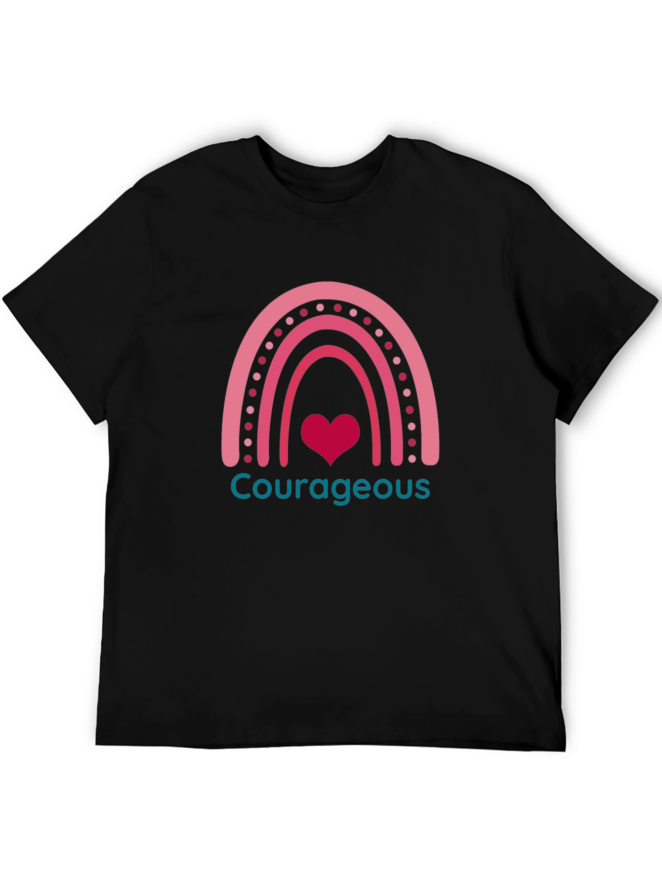 Courageous Heart Rainbow Graphic Tee