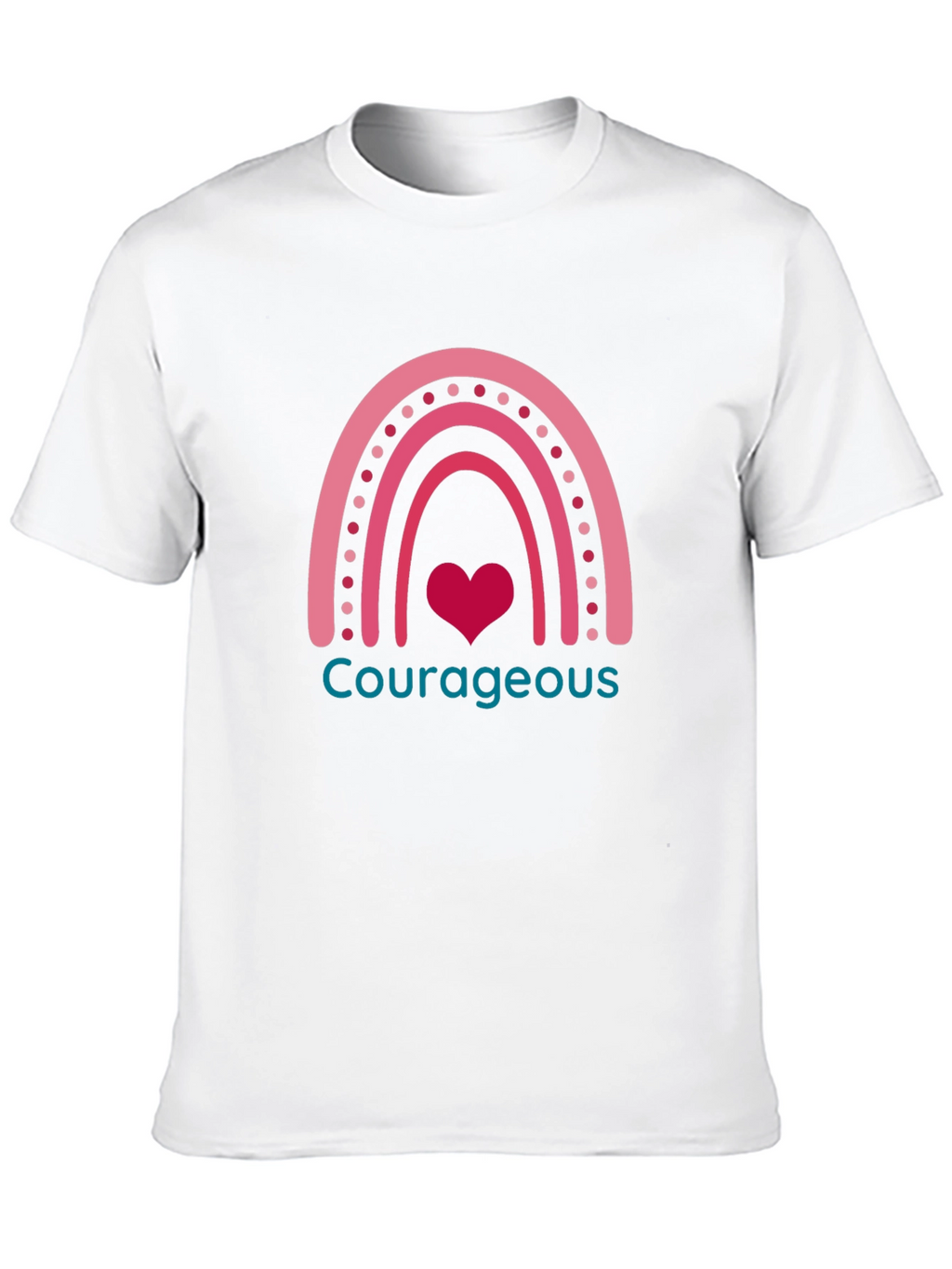 Courageous Heart Rainbow Graphic Tee