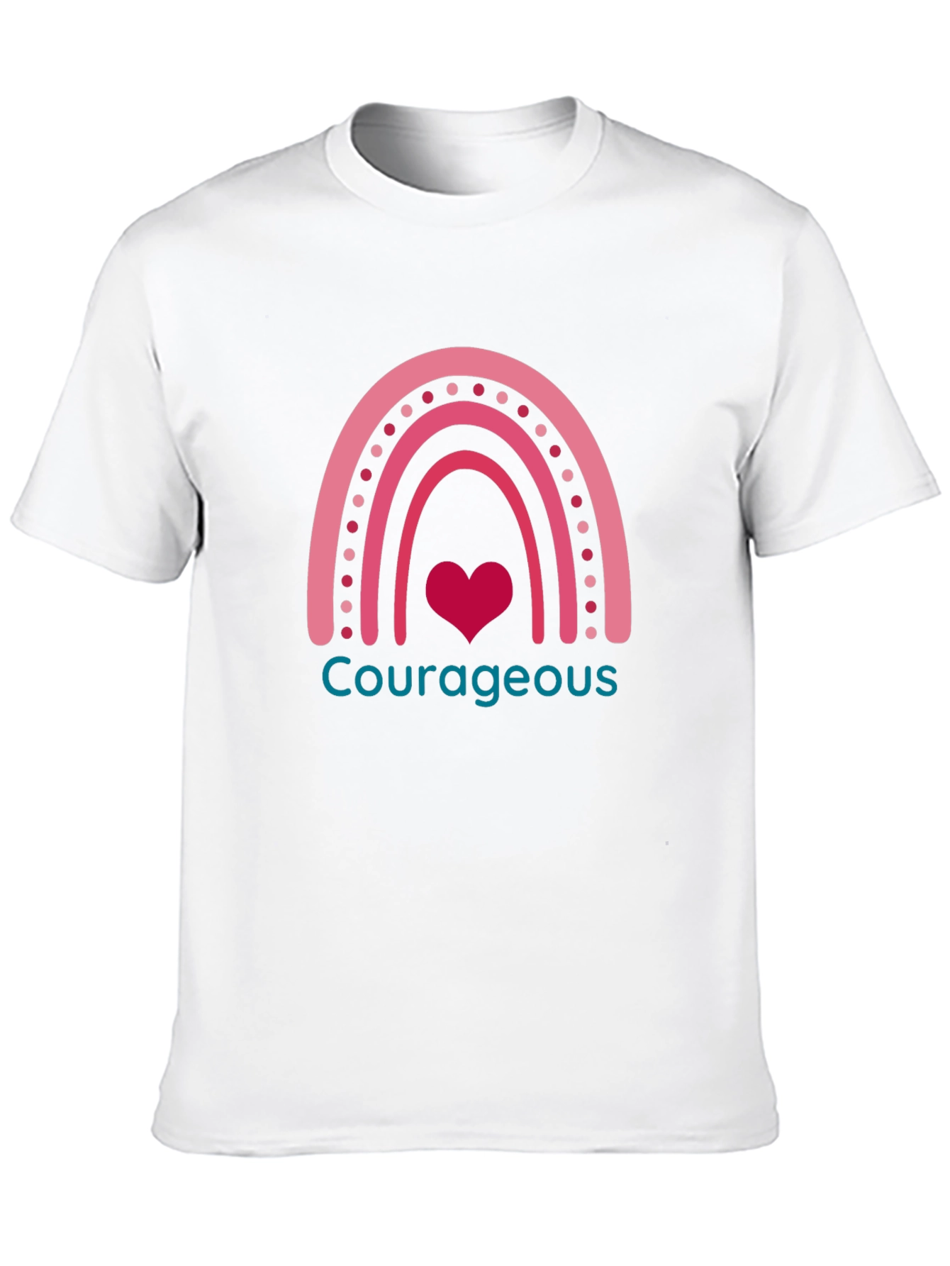 Courageous Heart Rainbow Graphic Tee