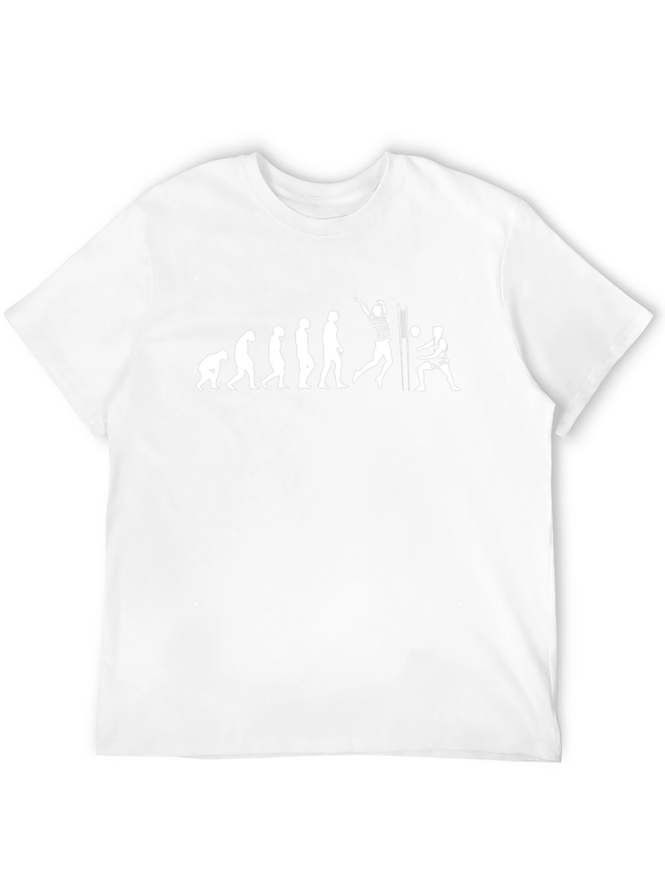 Volleyball Evolution Graphic T-Shirt - Black