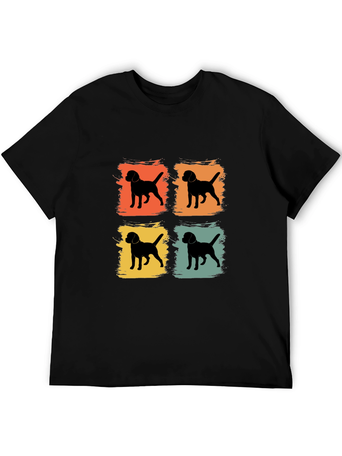 Retro Dog Silhouette Graphic Tee
