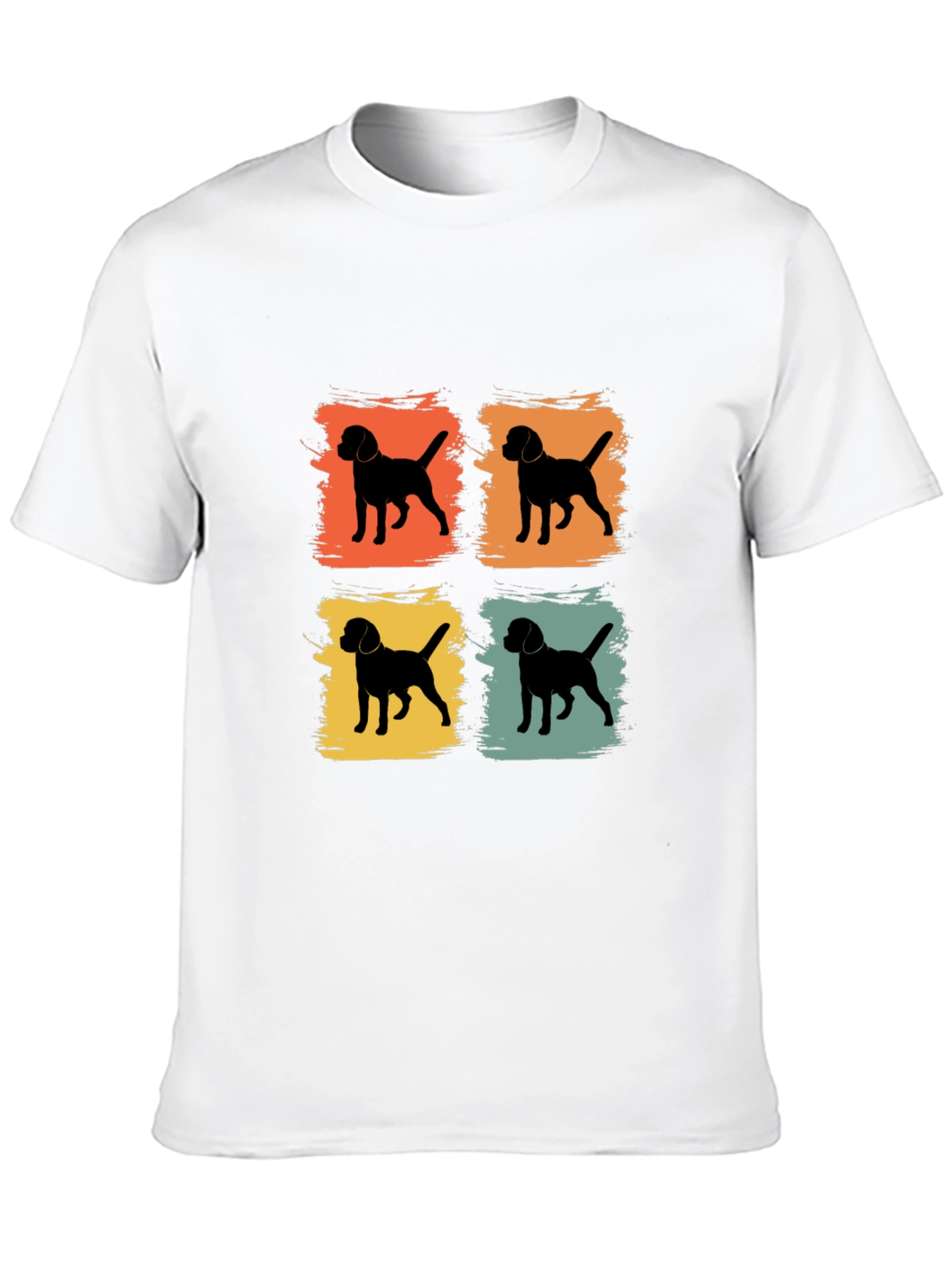 Retro Dog Silhouette Graphic Tee
