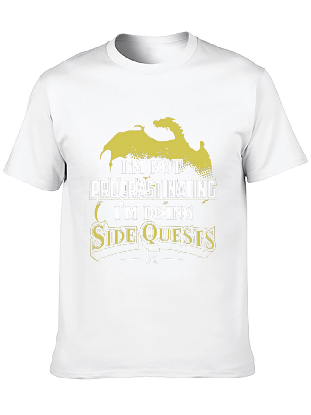 Im Not Procrastinating Side Quests Black T-Shirt