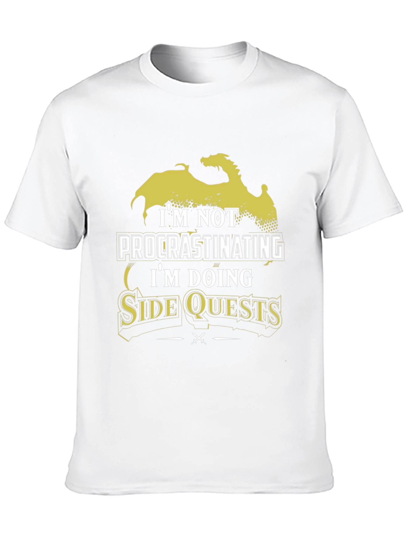Im Not Procrastinating Side Quests Black T-Shirt