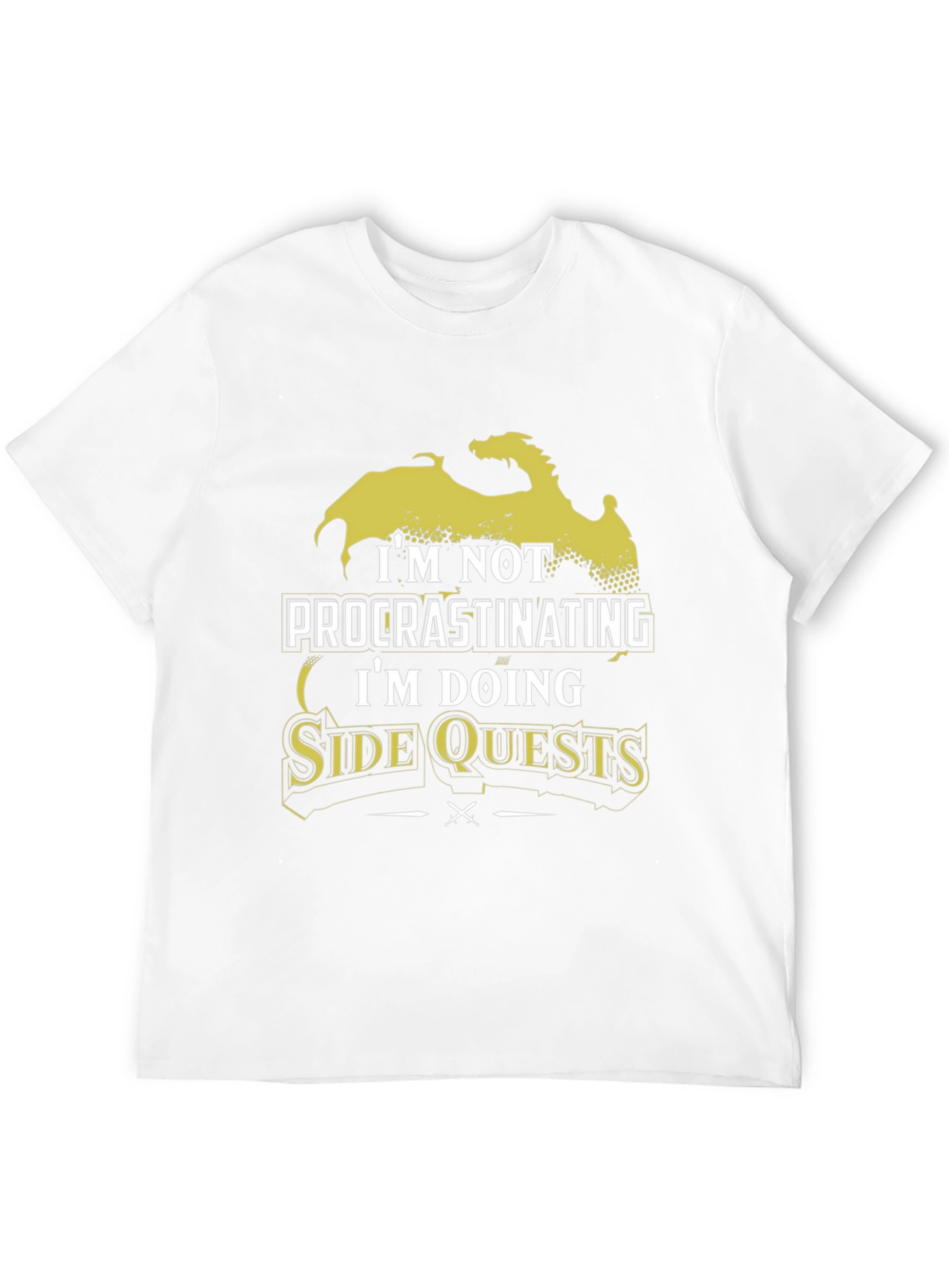 Im Not Procrastinating Side Quests Black T-Shirt