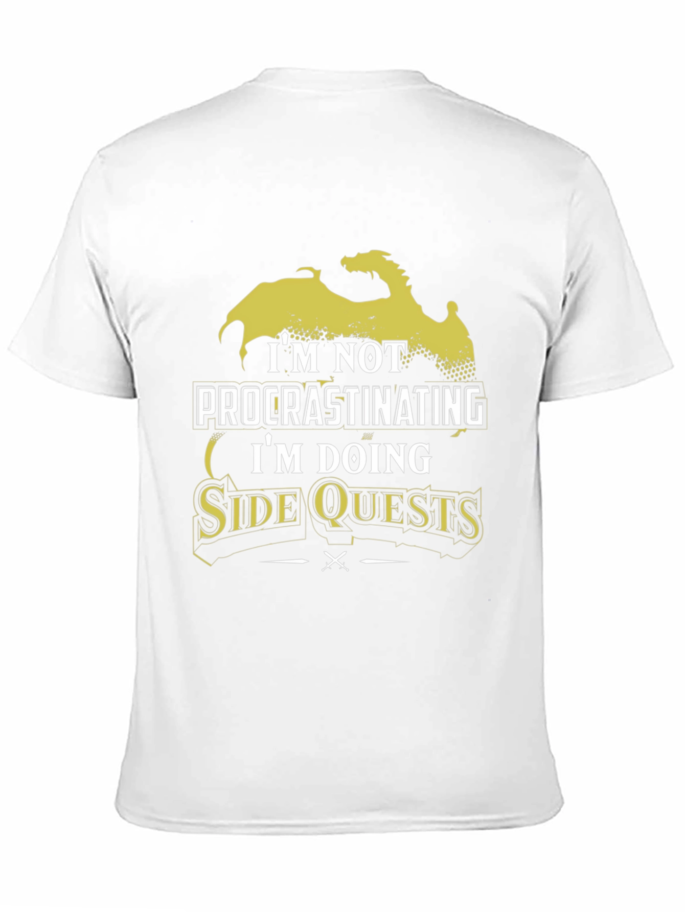 Im Not Procrastinating Side Quests Black T-Shirt