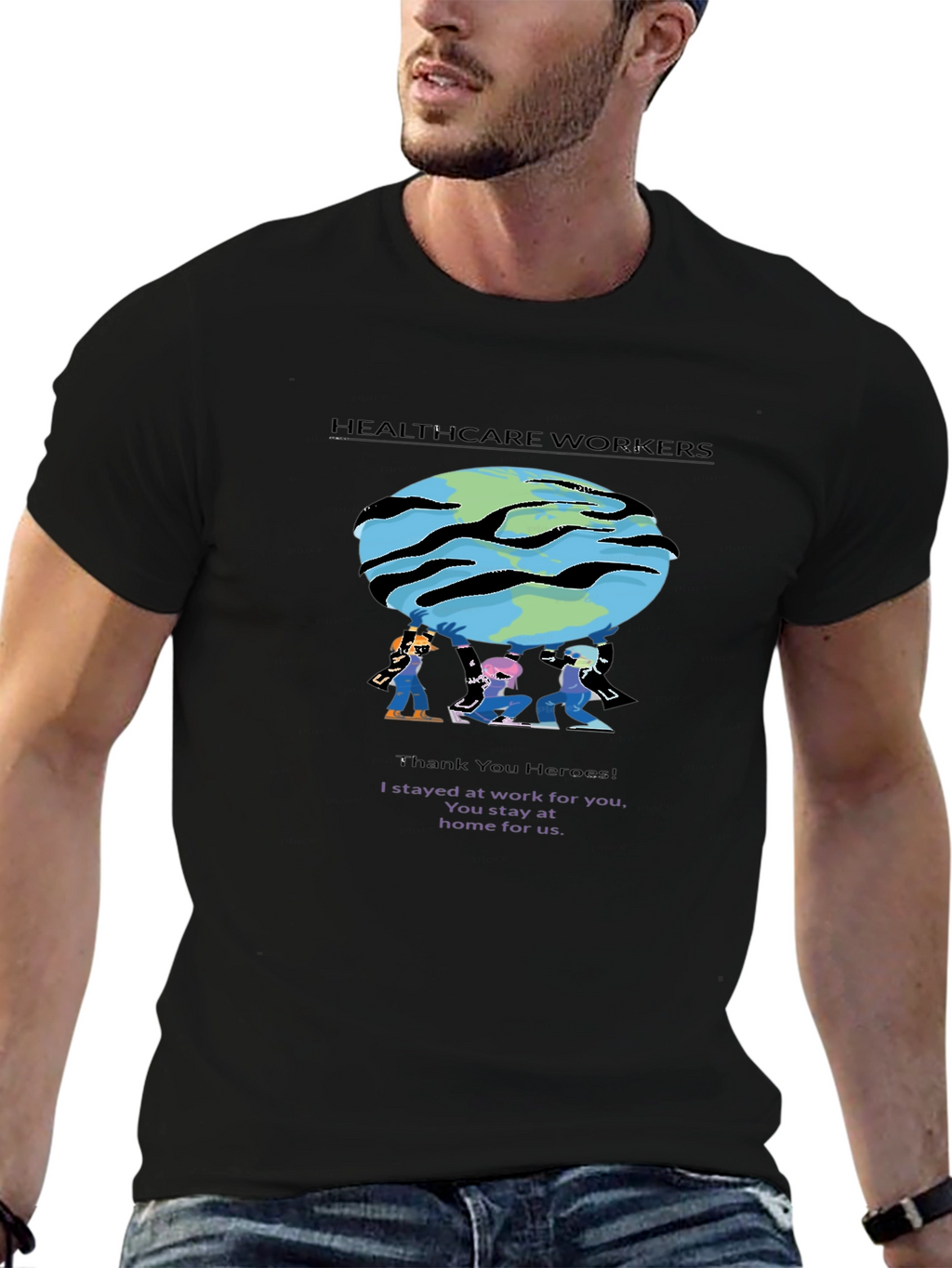 Healthcare Workers T-Shirt - Thank You Heroes!