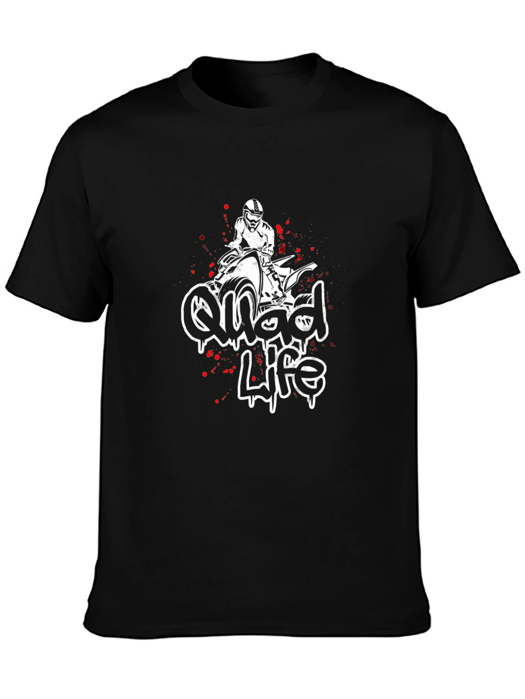 Quad Life Black Graphic Tee