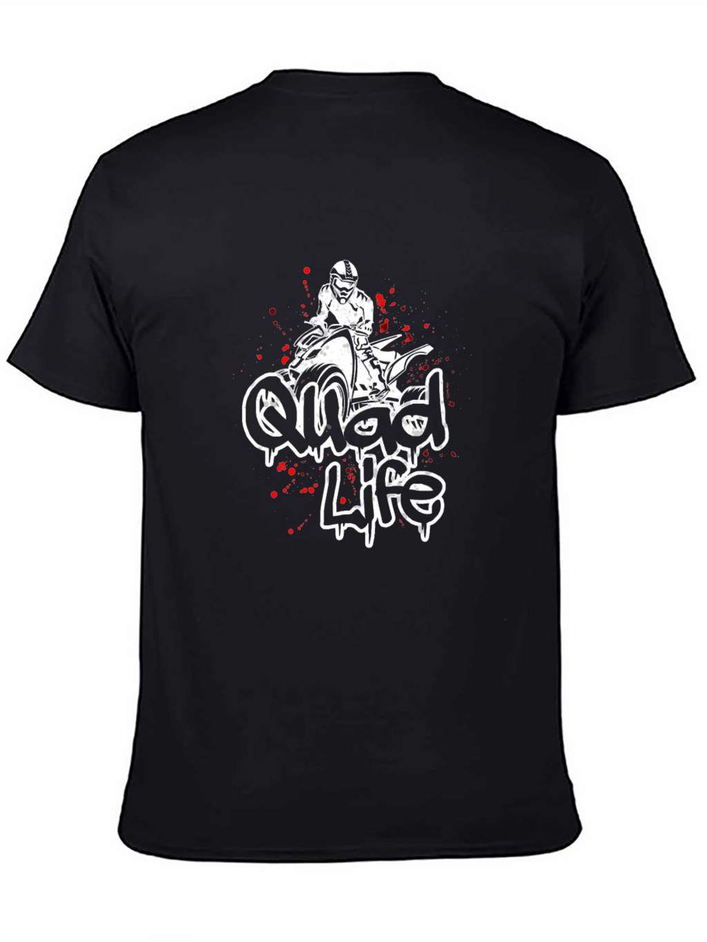 Quad Life Black Graphic Tee