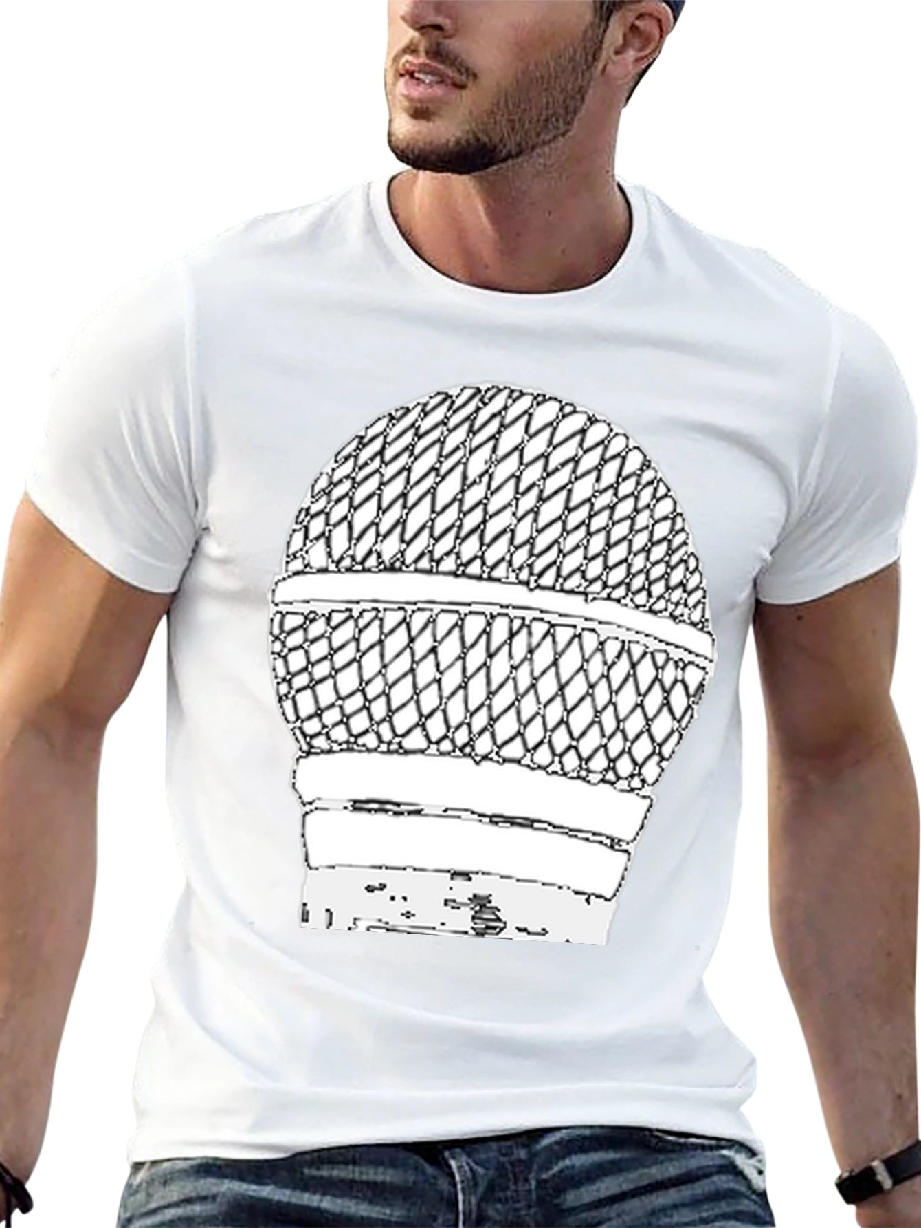 Retro Microphone Graphic Tee