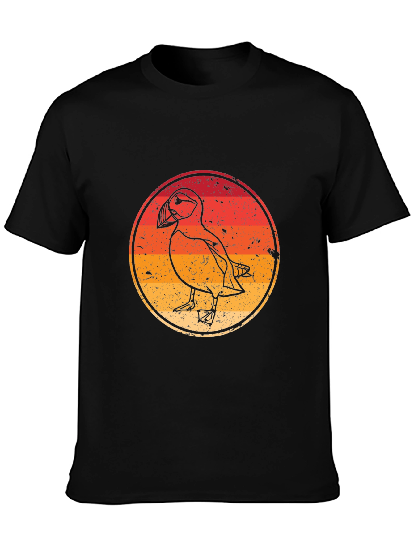 Puffin Graphic Tee - Retro Style
