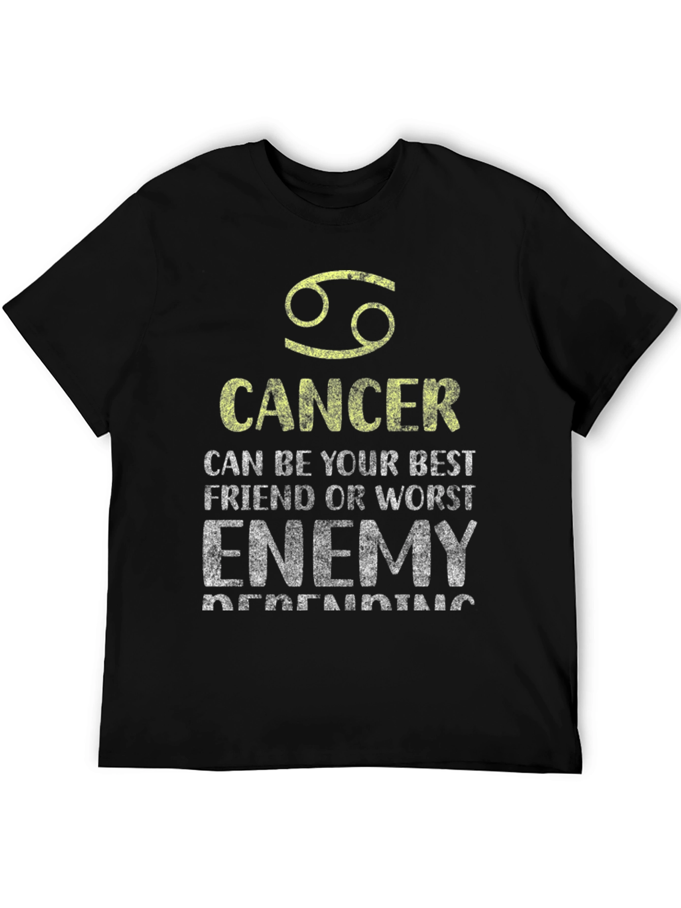 Cancer Zodiac Graphic T-Shirt - Best Friend Worst Enemy