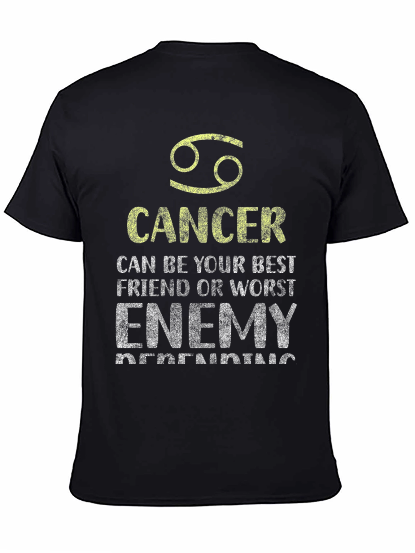 Cancer Zodiac Graphic T-Shirt - Best Friend Worst Enemy