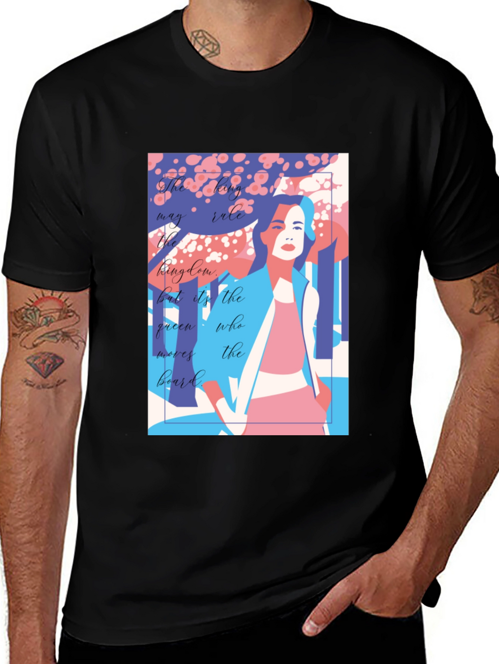 Queen Moves The Board T-Shirt - Unique Graphic Design