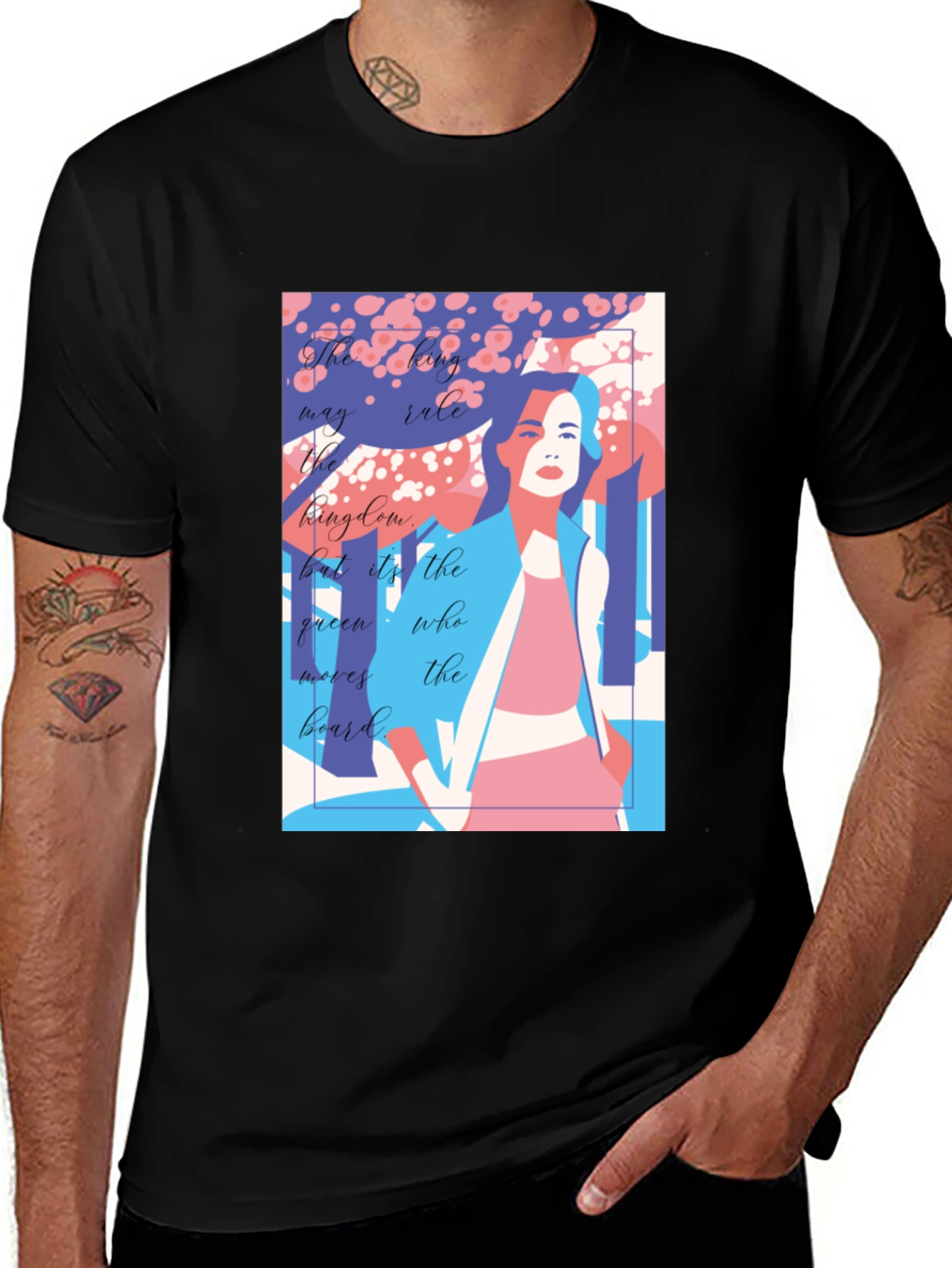 Queen Moves The Board T-Shirt - Unique Graphic Design