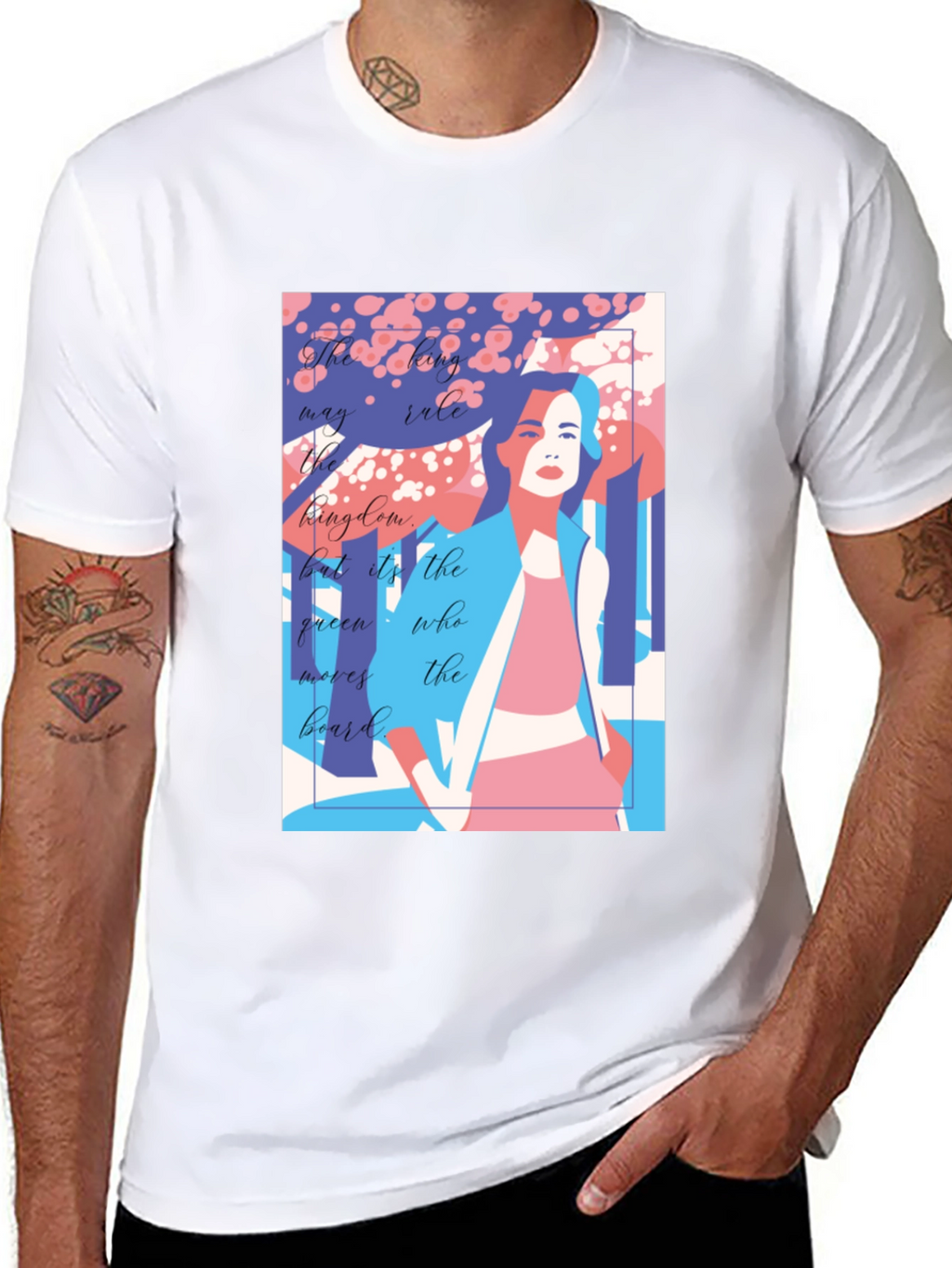 Queen Moves The Board T-Shirt - Unique Graphic Design