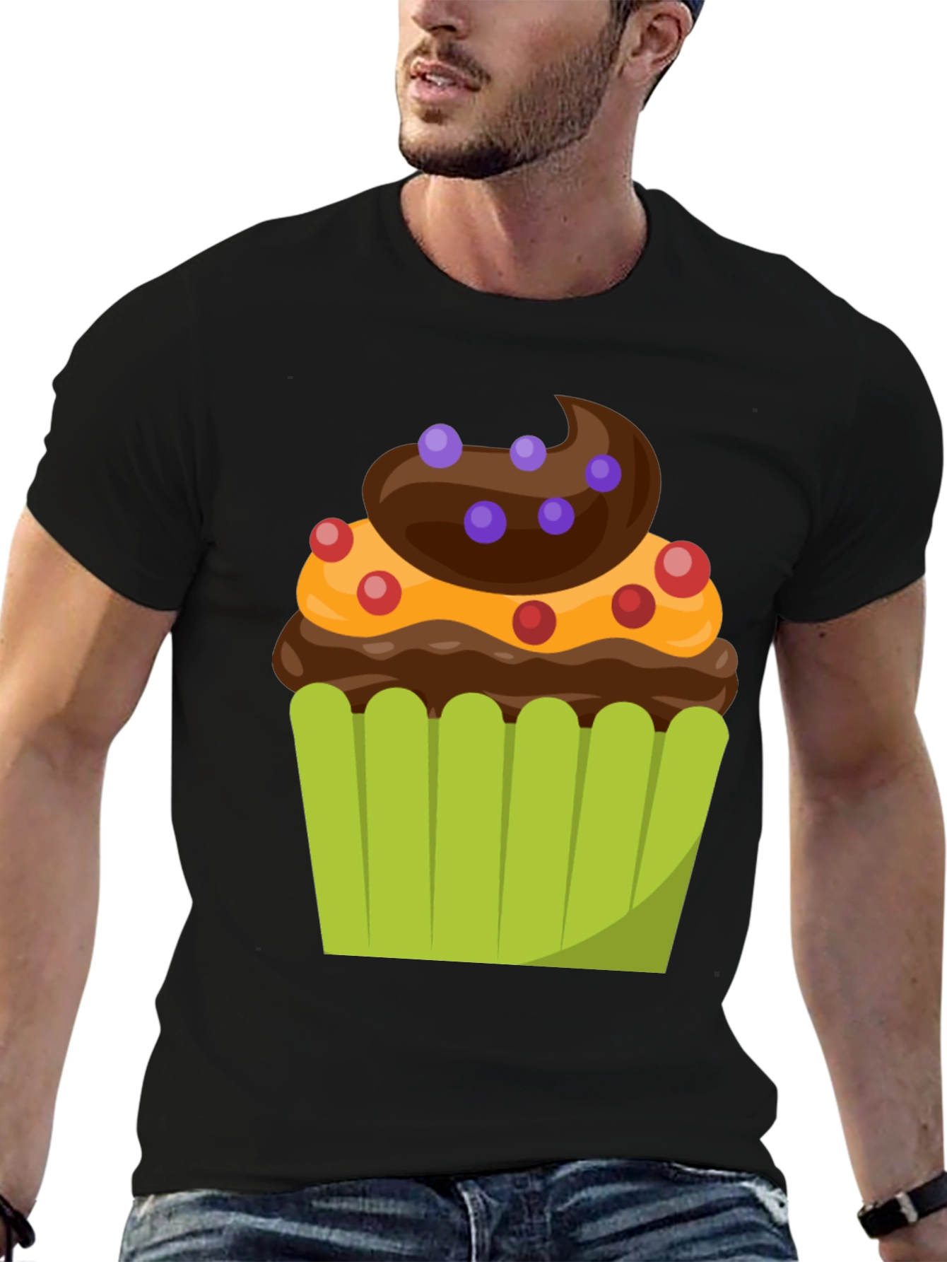 Cupcake Graphic T-Shirt - Sweet Tooth Style