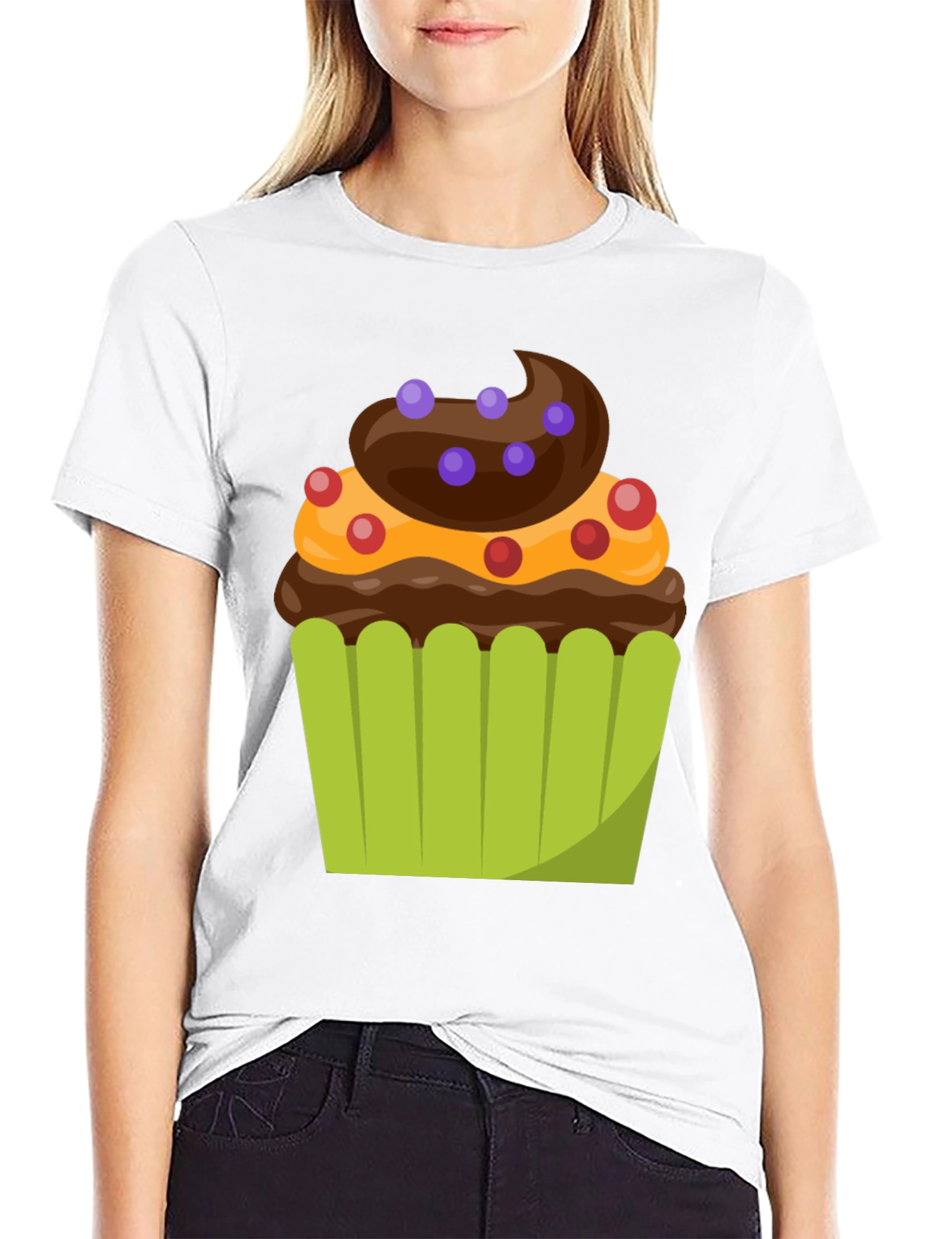 Cupcake Graphic T-Shirt - Sweet Tooth Style