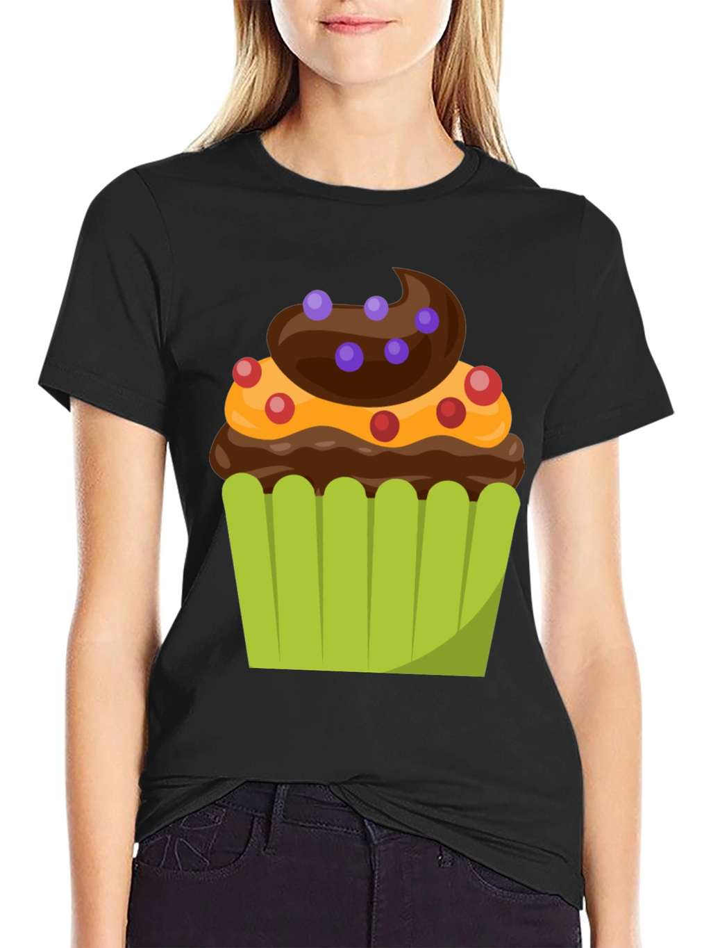 Cupcake Graphic T-Shirt - Sweet Tooth Style
