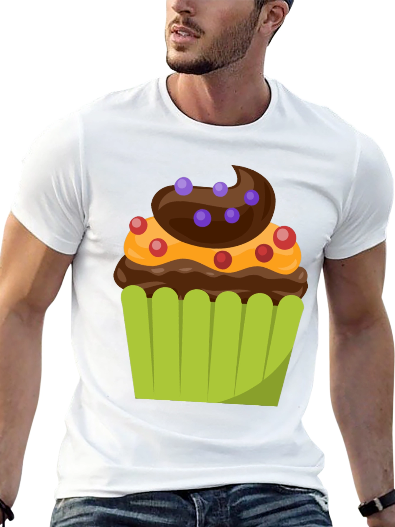 Cupcake Graphic T-Shirt - Sweet Tooth Style