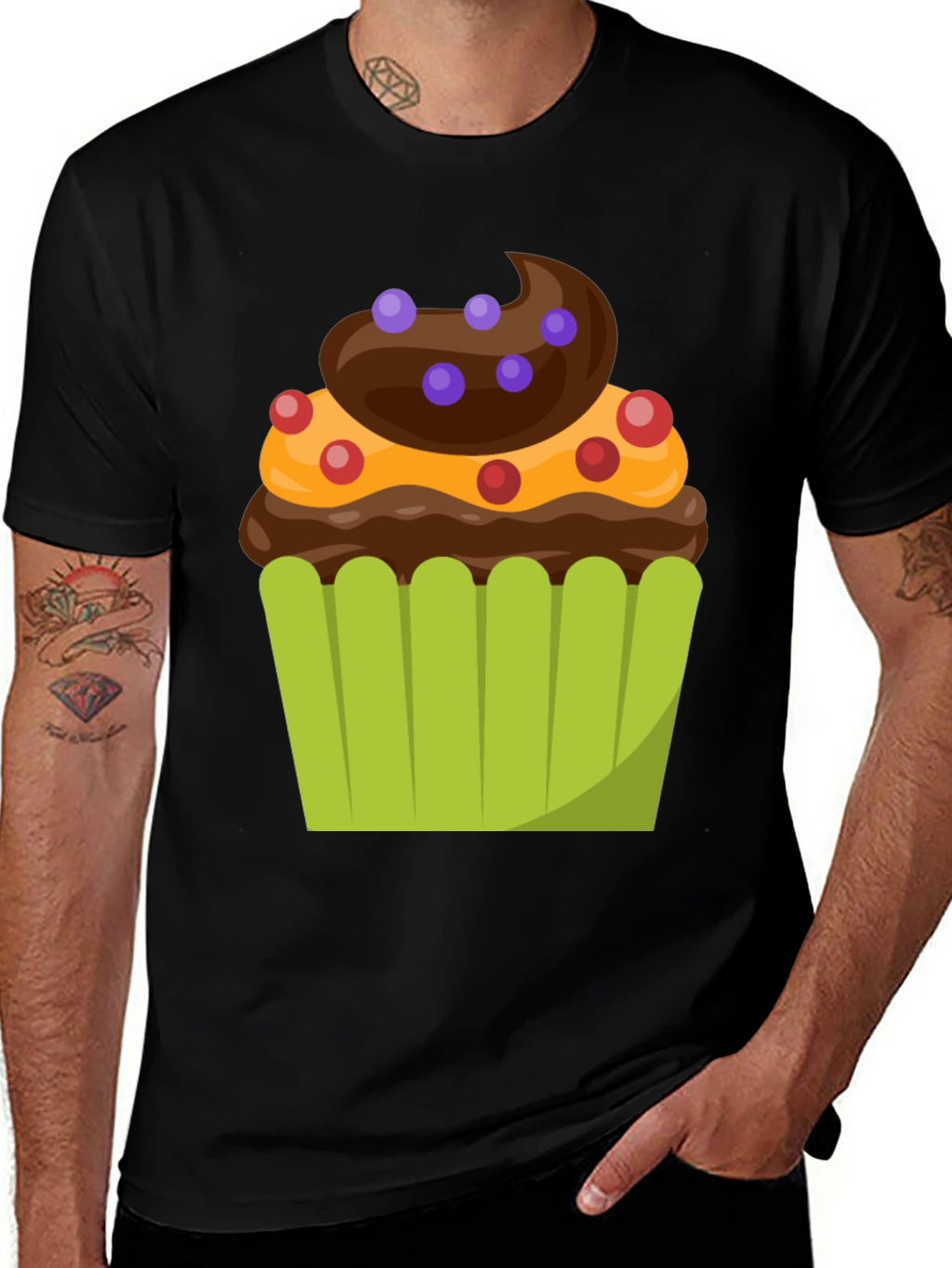 Cupcake Graphic T-Shirt - Sweet Tooth Style