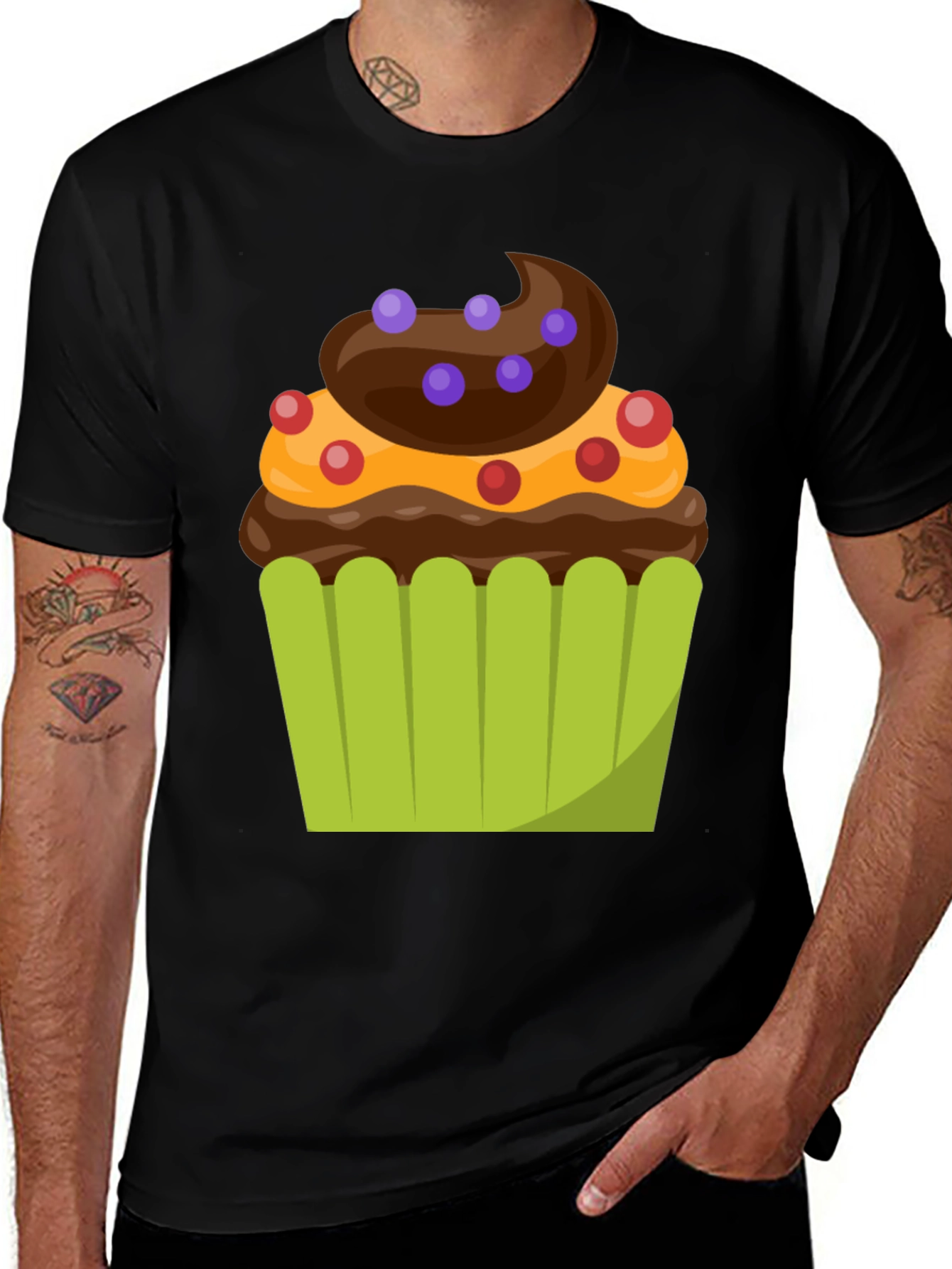 Cupcake Graphic T-Shirt - Sweet Tooth Style