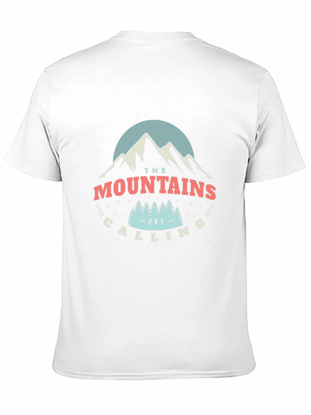 Mountains Are Calling Black Graphic T-Shirt