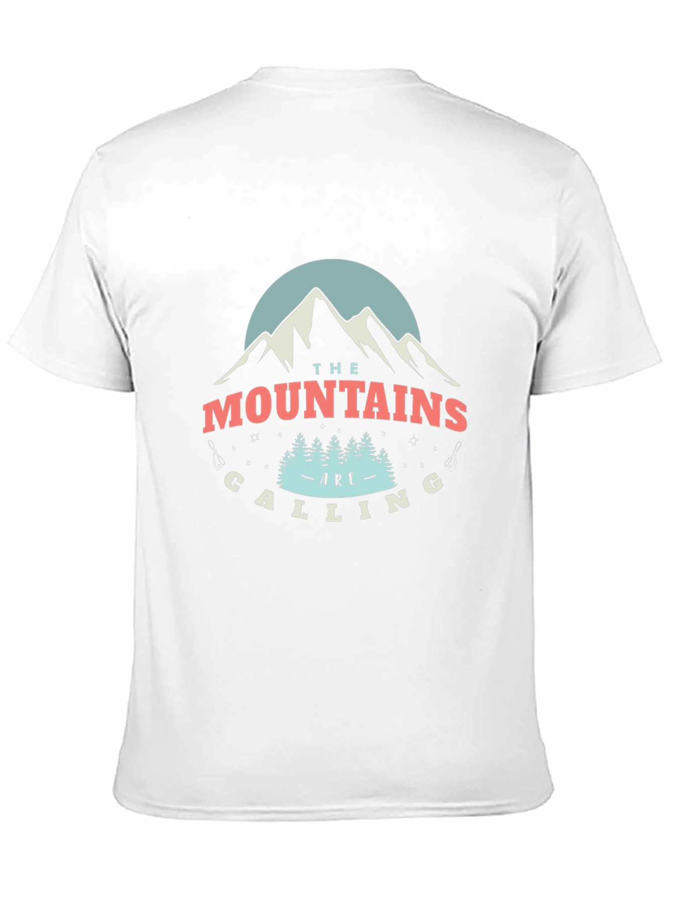 Mountains Are Calling Black Graphic T-Shirt