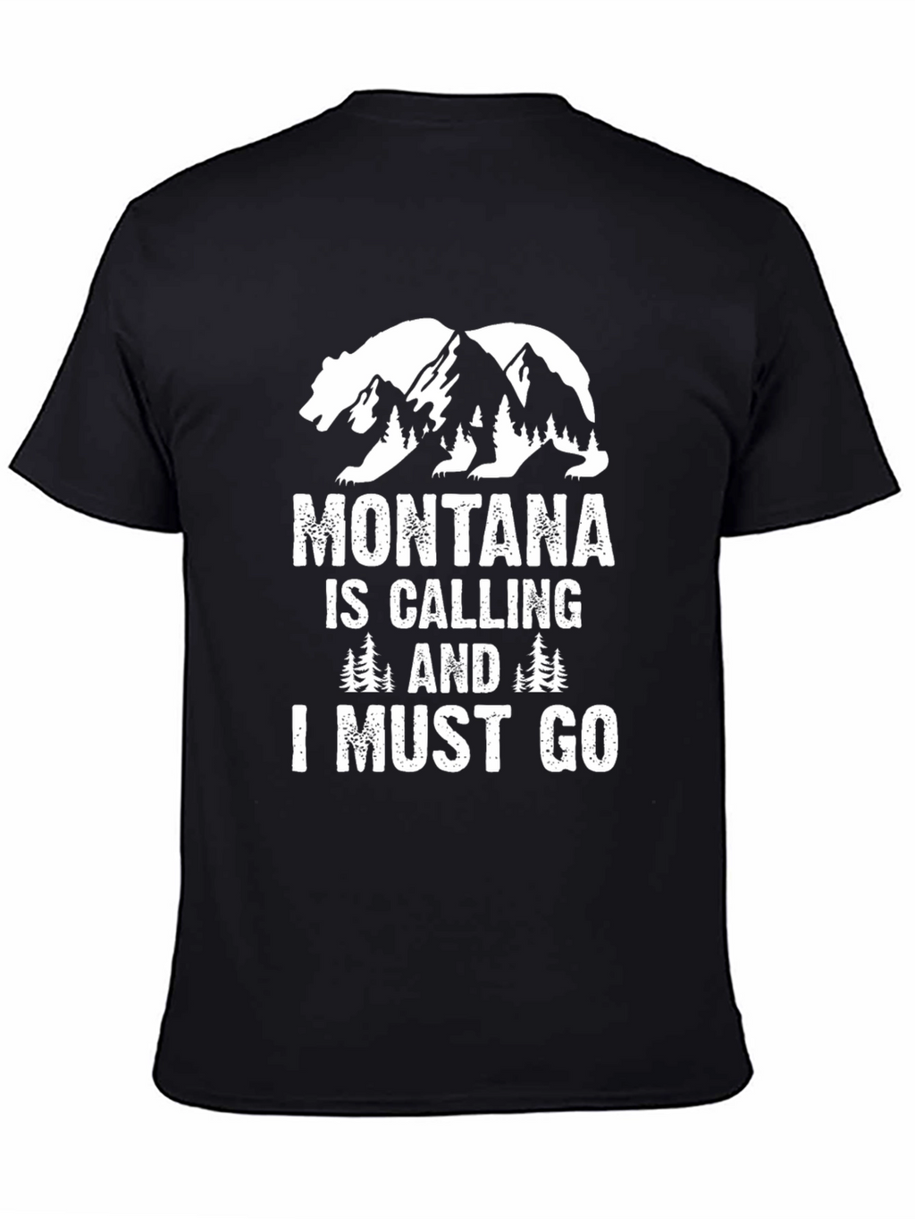 Montana is Calling Black Graphic Tee
