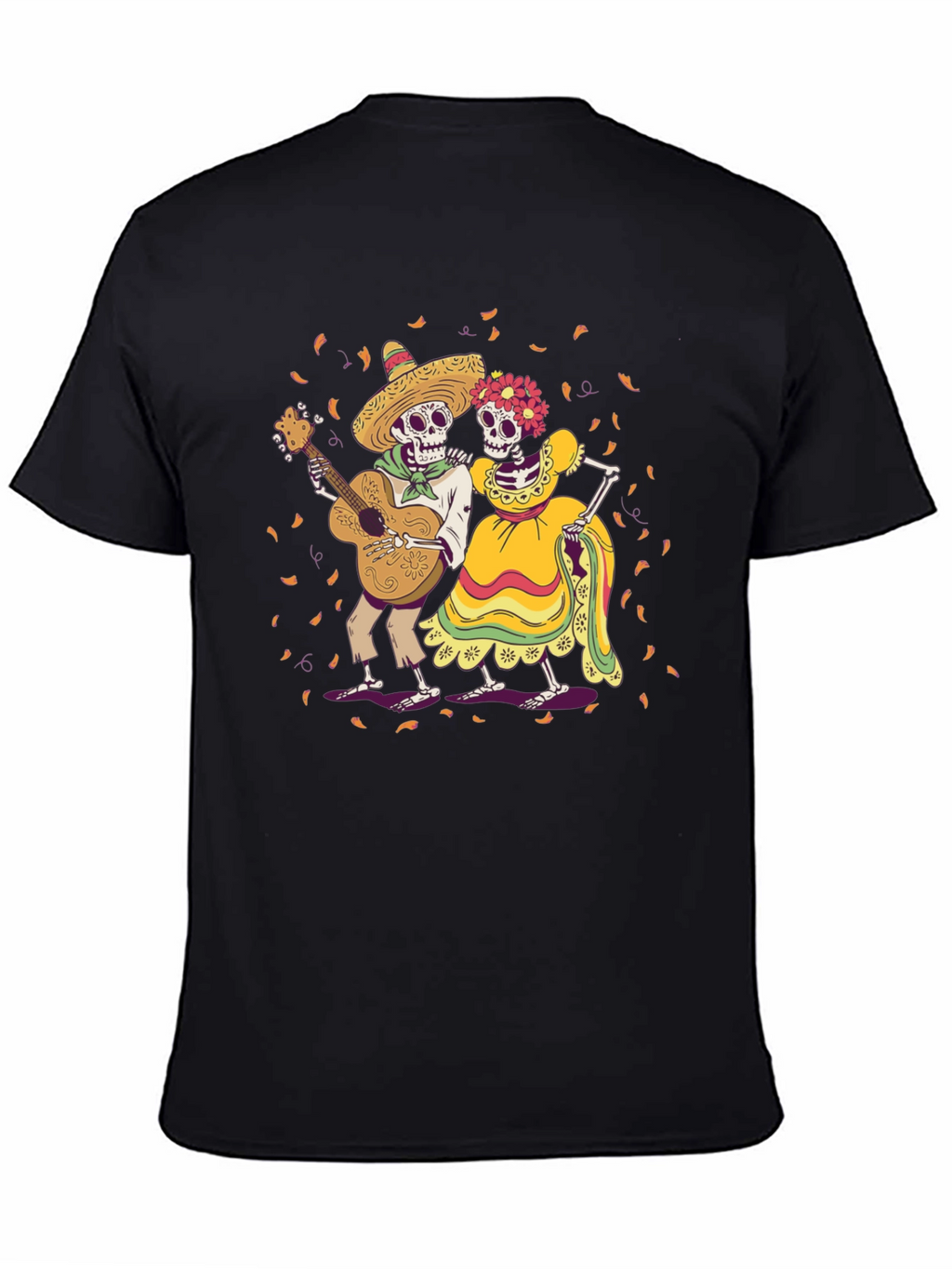 Day of the Dead Skeleton Couple Graphic Tee
