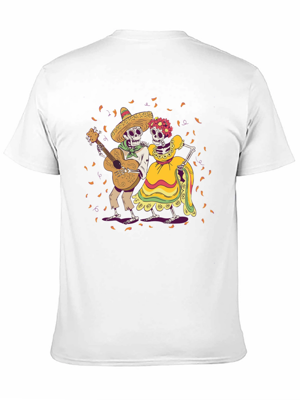 Day of the Dead Skeleton Couple Graphic Tee