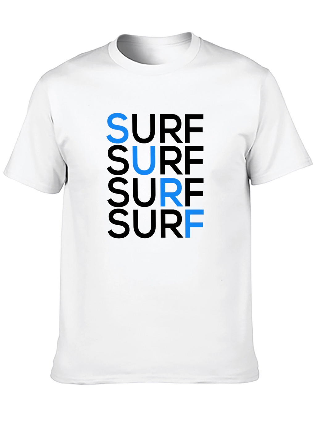 Surf Graphic Tee - Cool Blue Accent