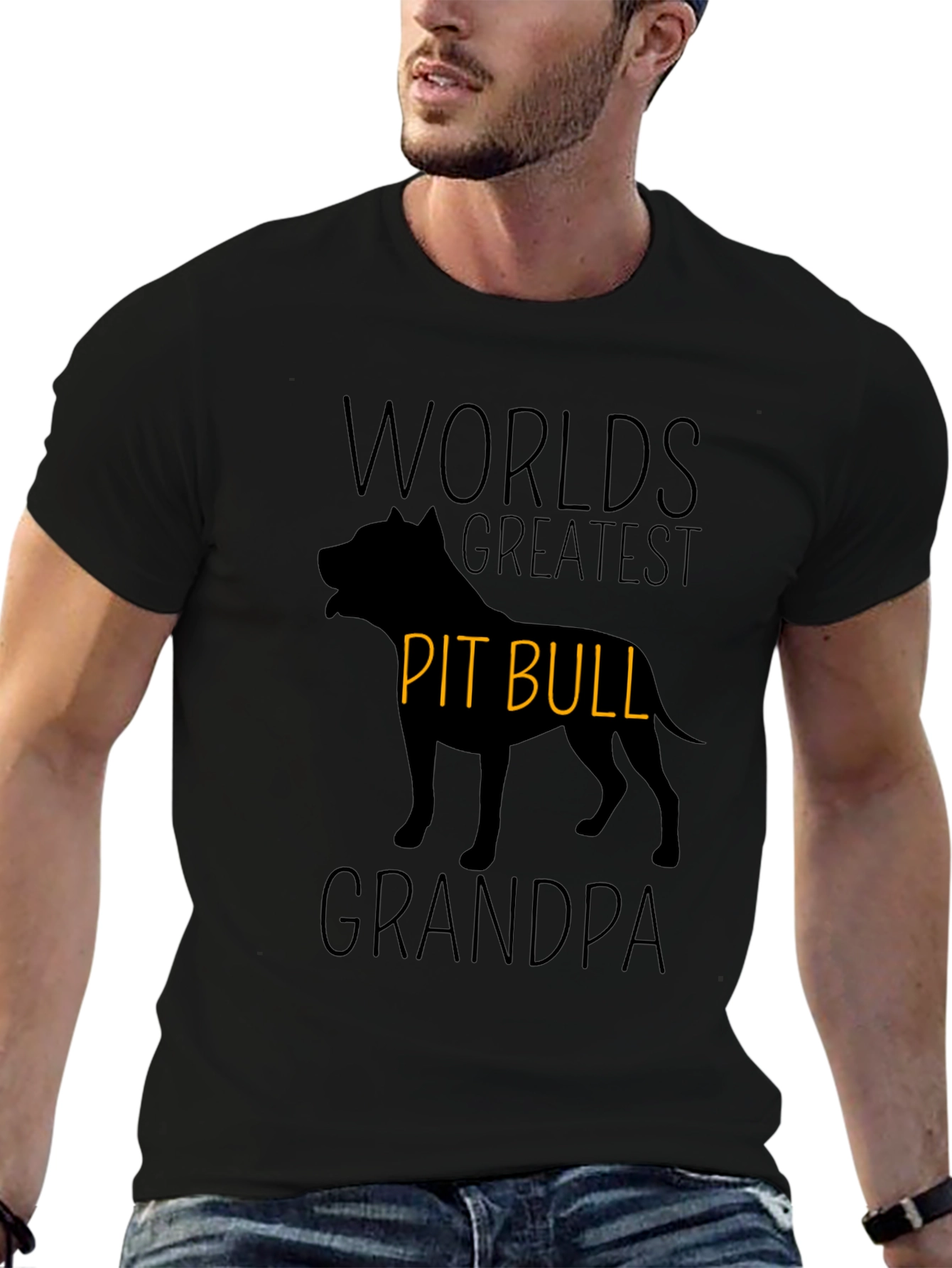 Worlds Greatest Pitbull Grandpa T-Shirt