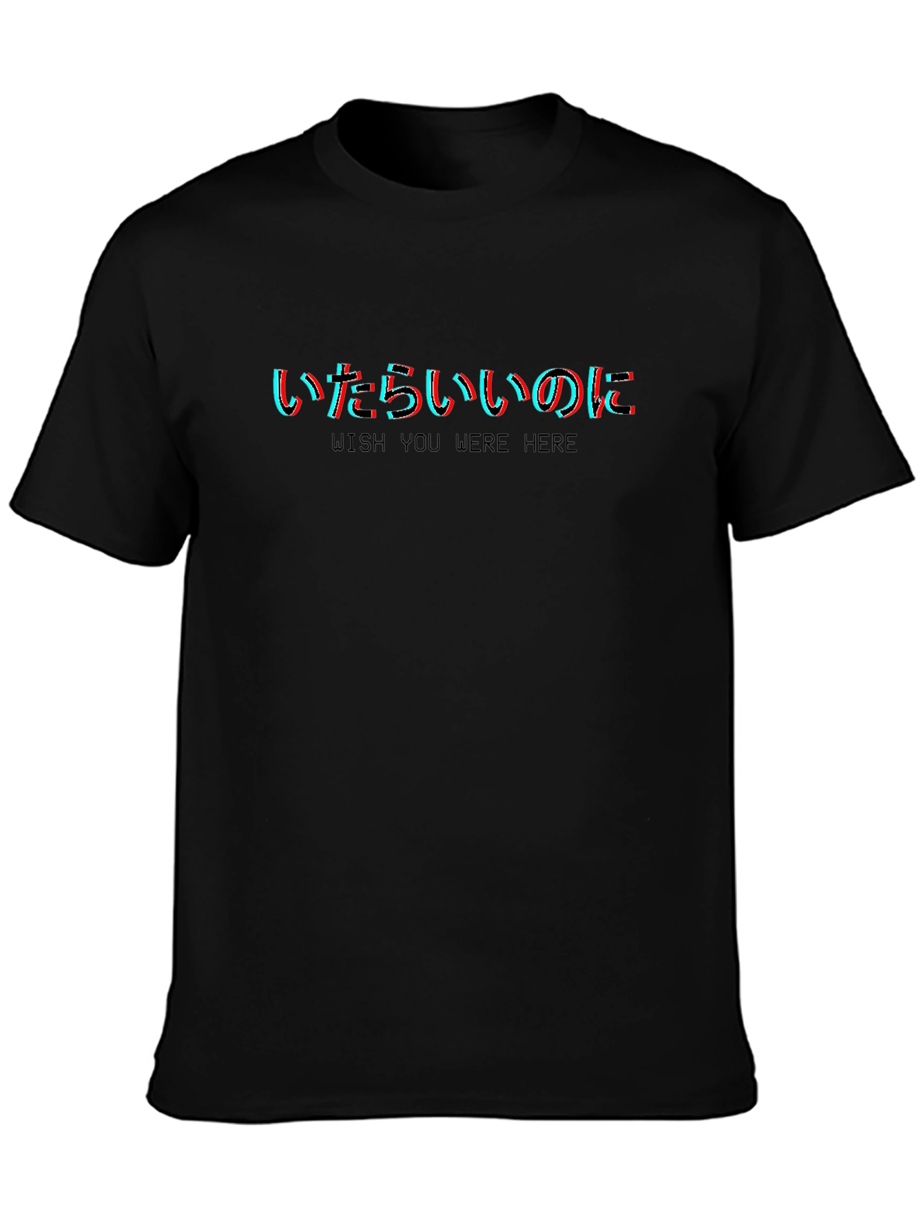 Wish You Were Here Graphic Tee - Black T-Shirt