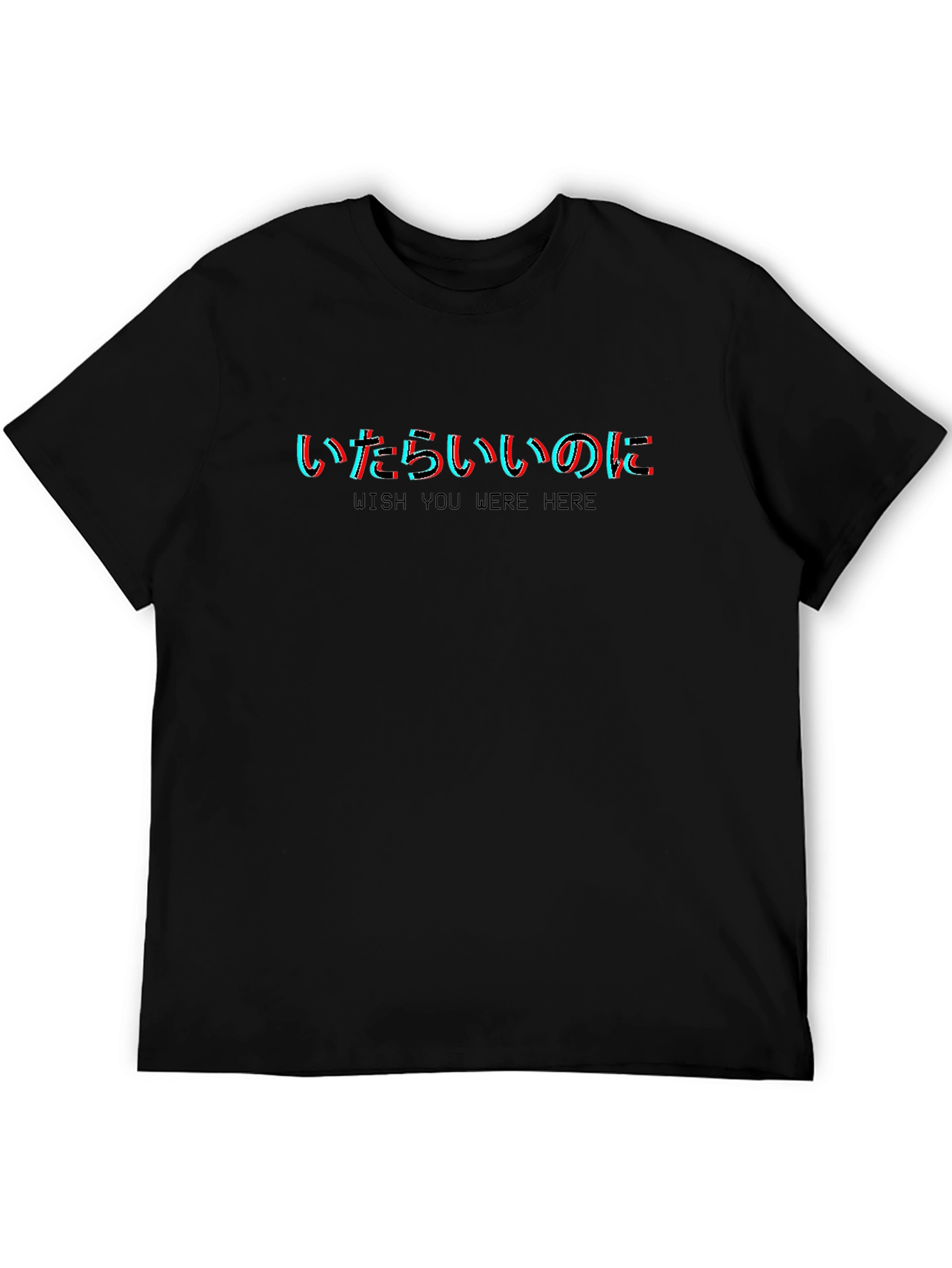 Wish You Were Here Graphic Tee - Black T-Shirt