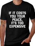 Peace Cost Graphic Tee - Relaxed Fit Cotton T-Shirt