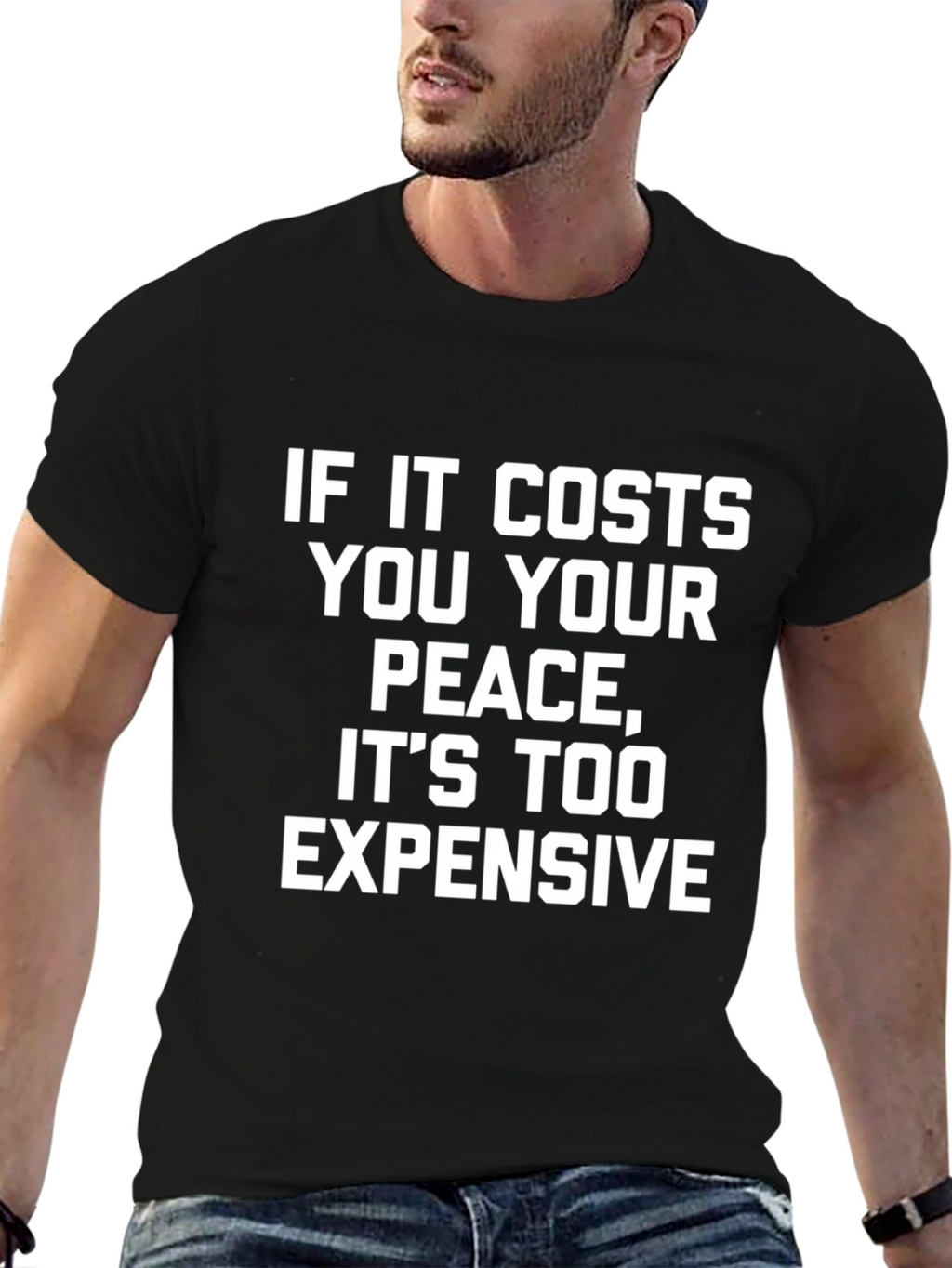 Peace Cost Graphic Tee - Relaxed Fit Cotton T-Shirt