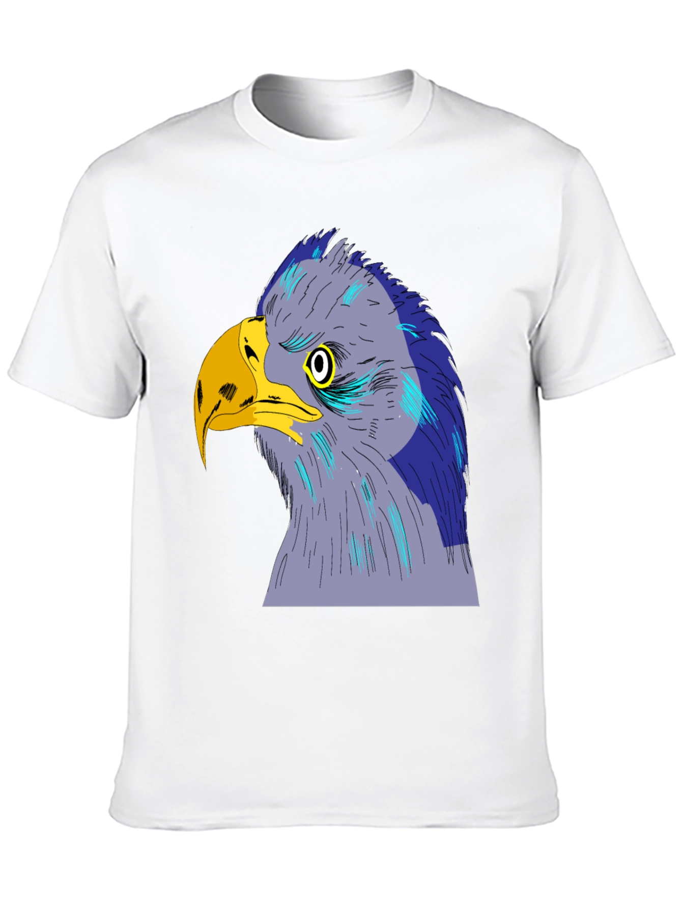Eagle Graphic Print Black T-Shirt
