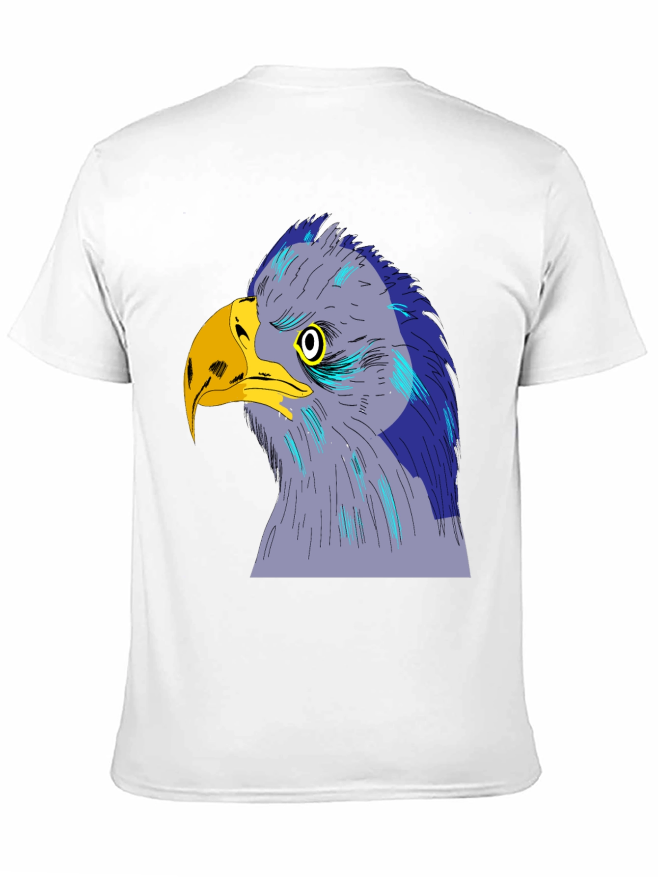 Eagle Graphic Print Black T-Shirt