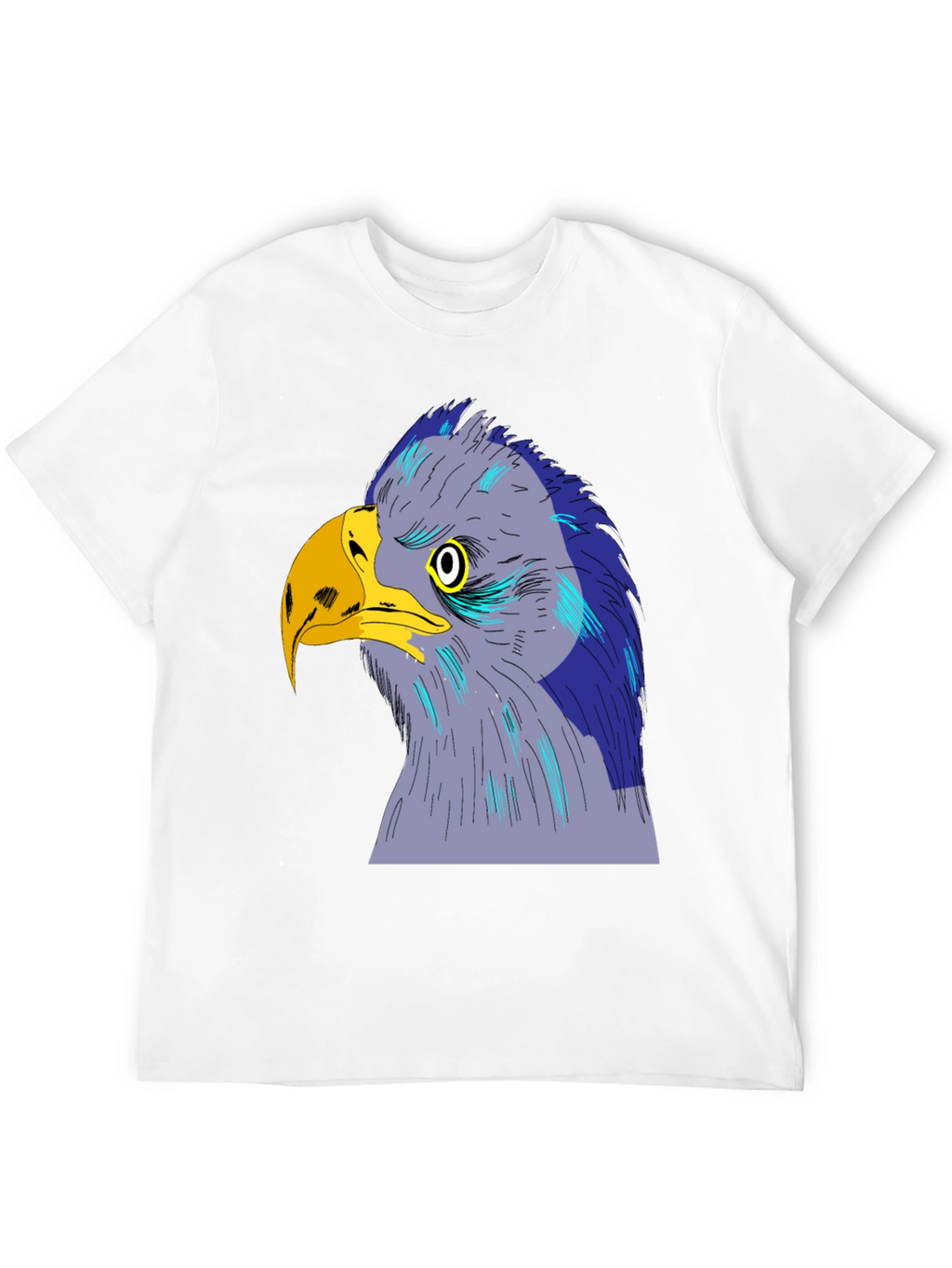 Eagle Graphic Print Black T-Shirt