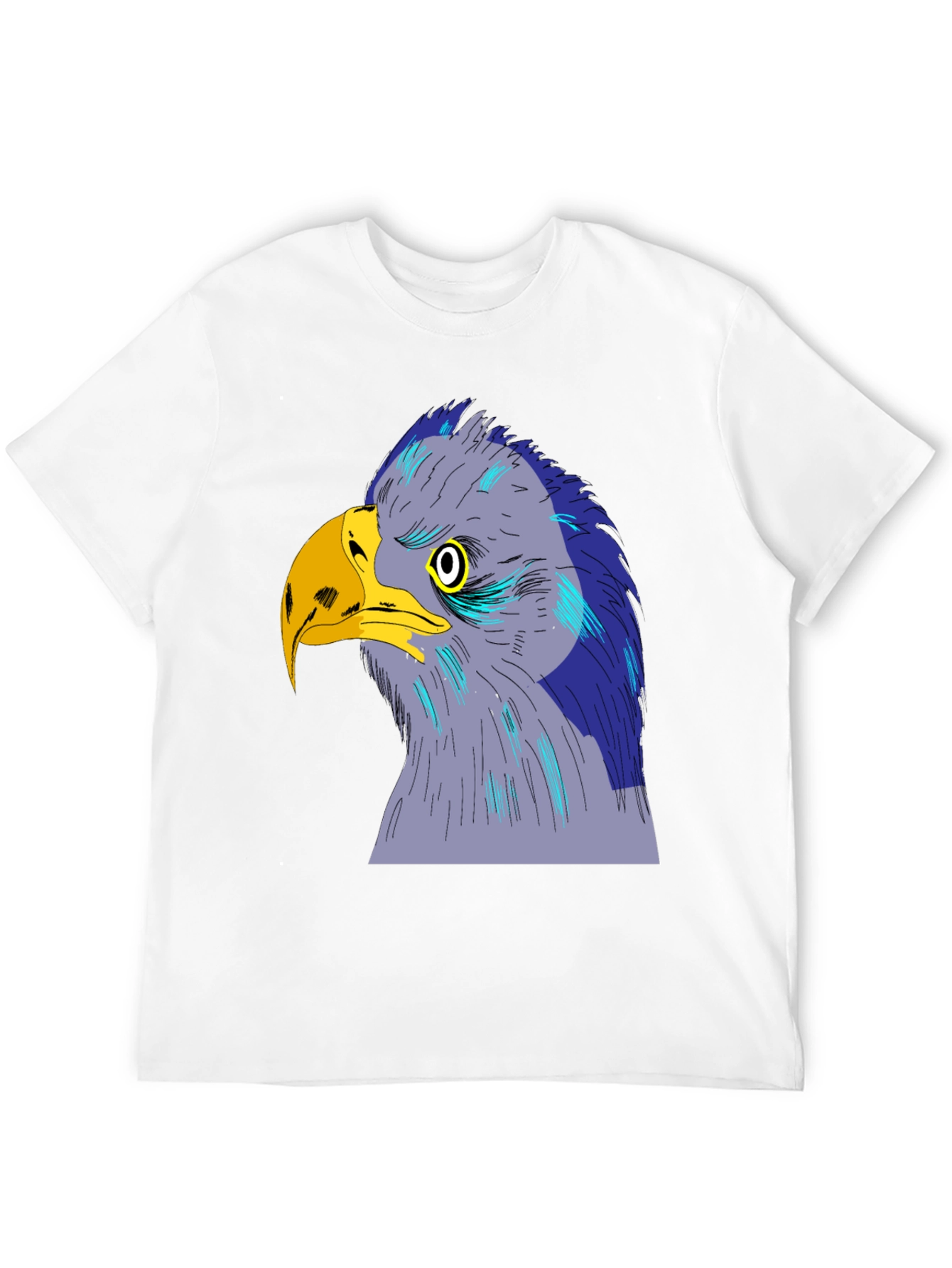 Eagle Graphic Print Black T-Shirt