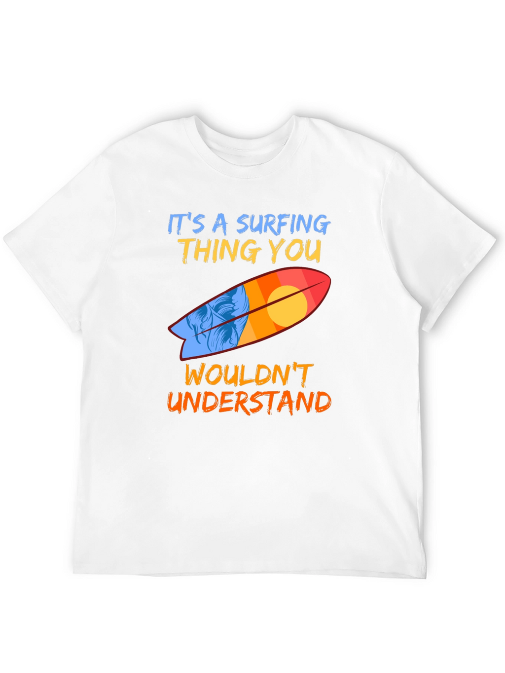 Surfing Thing T-Shirt - Black - Mens Surfboard Tee