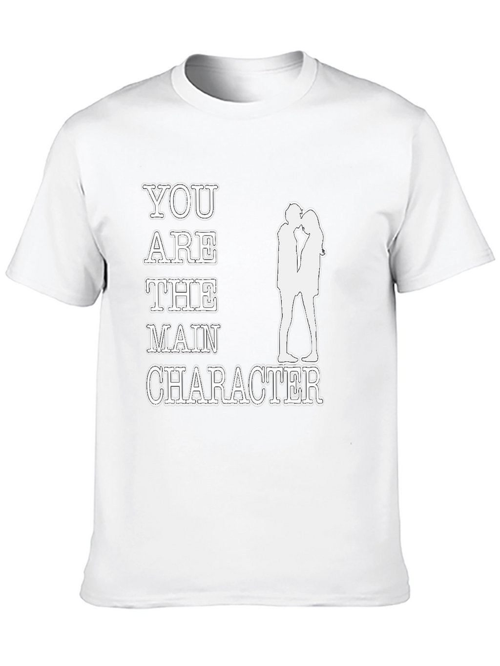 You are the Main Character Black Graphic Tee