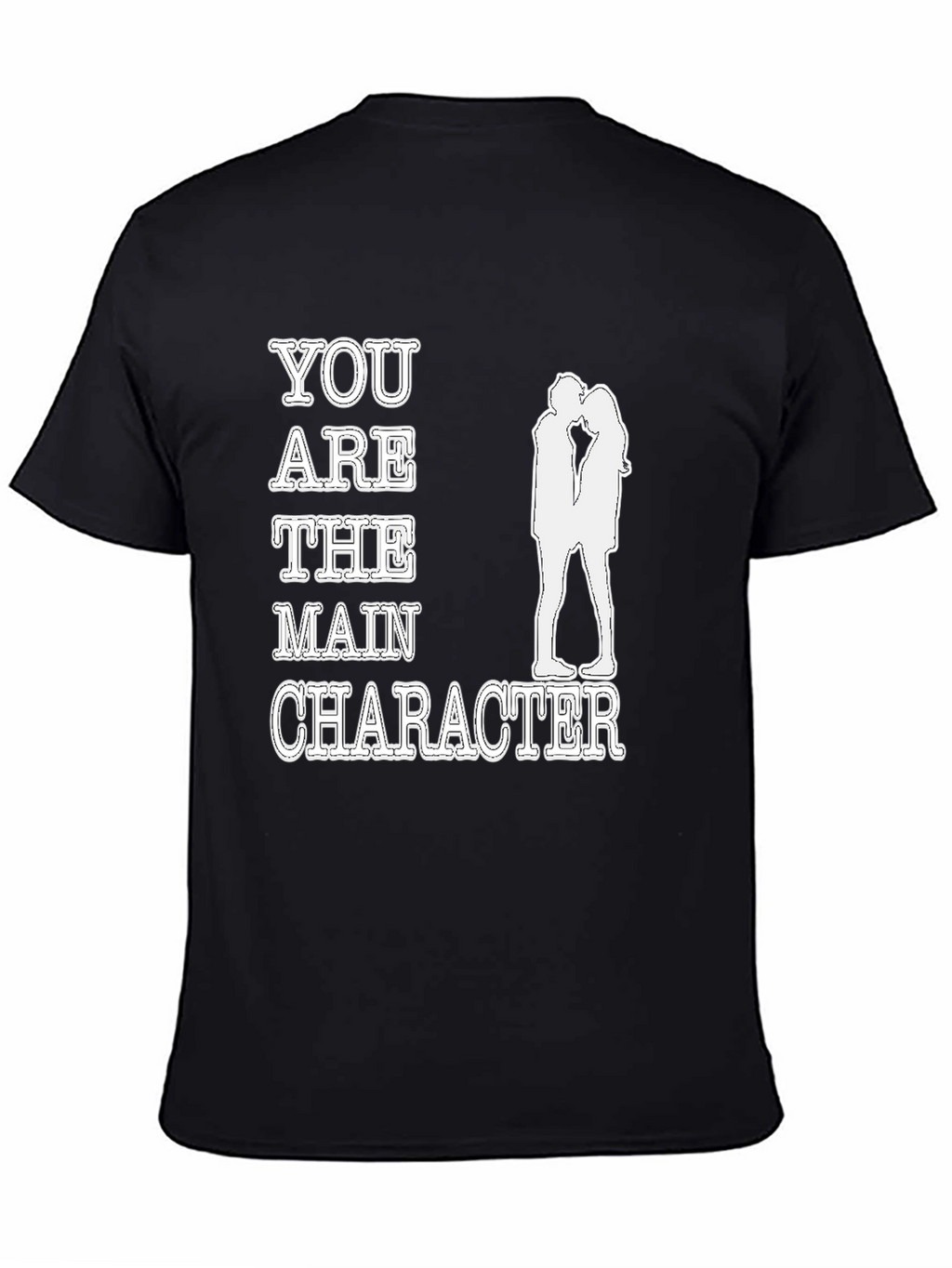 You are the Main Character Black Graphic Tee