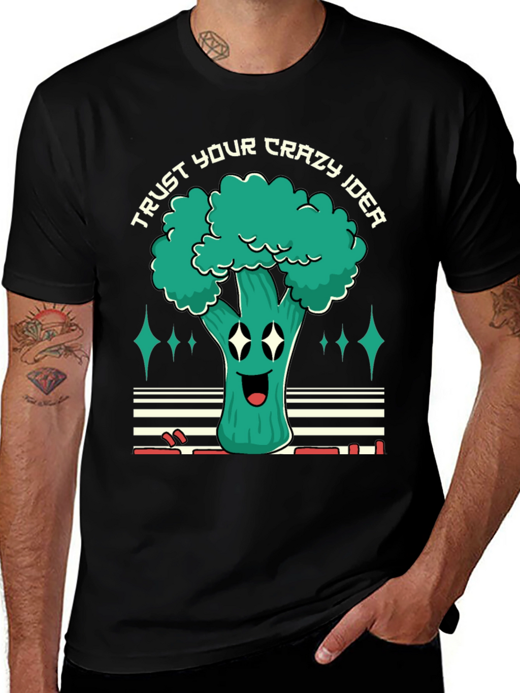 Trust Your Crazy Idea Broccoli Graphic Tee