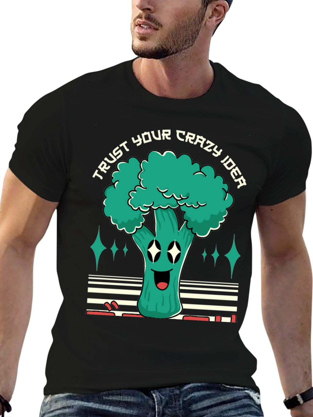 Trust Your Crazy Idea Broccoli Graphic Tee