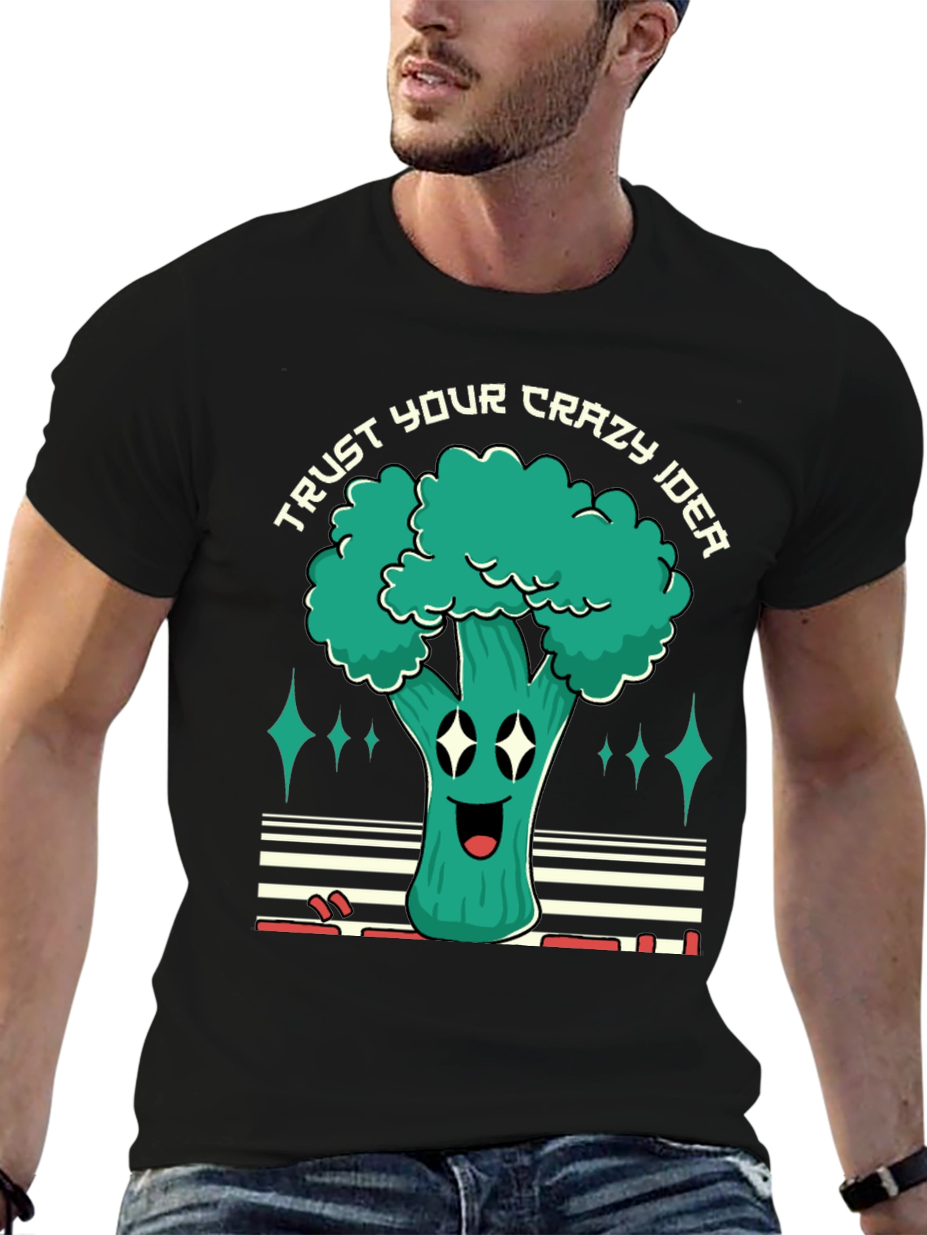 Trust Your Crazy Idea Broccoli Graphic Tee