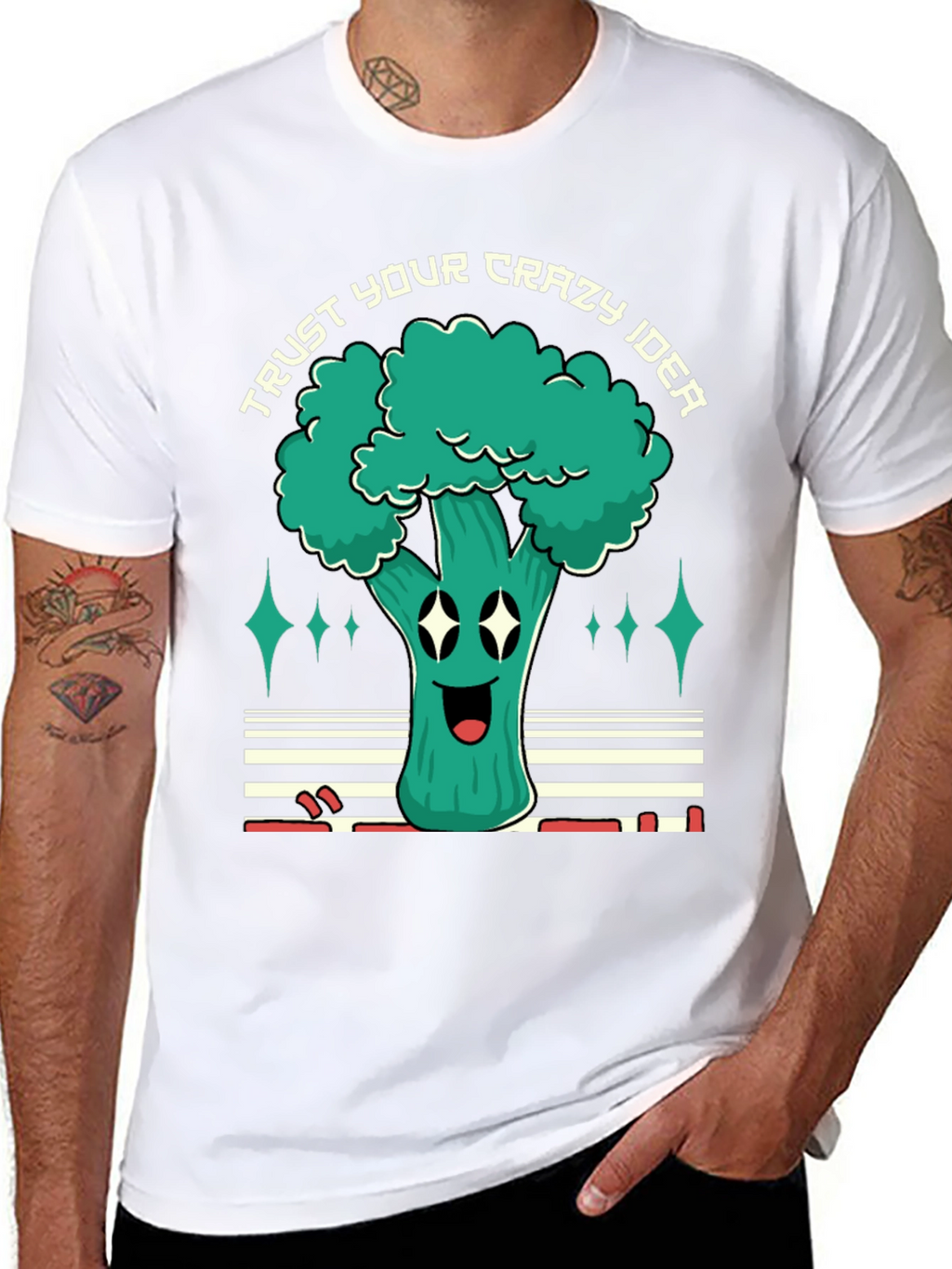 Trust Your Crazy Idea Broccoli Graphic Tee