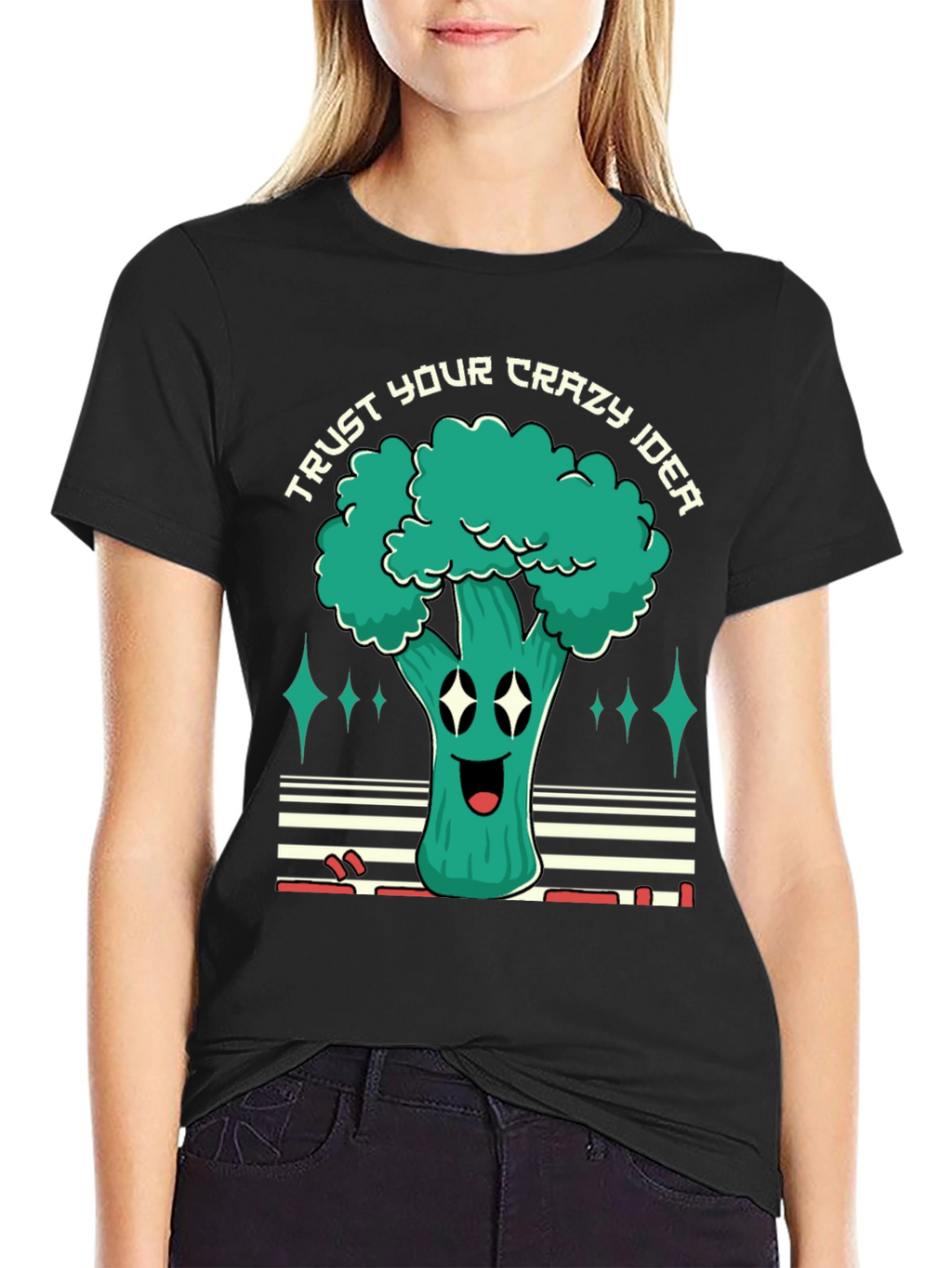 Trust Your Crazy Idea Broccoli Graphic Tee